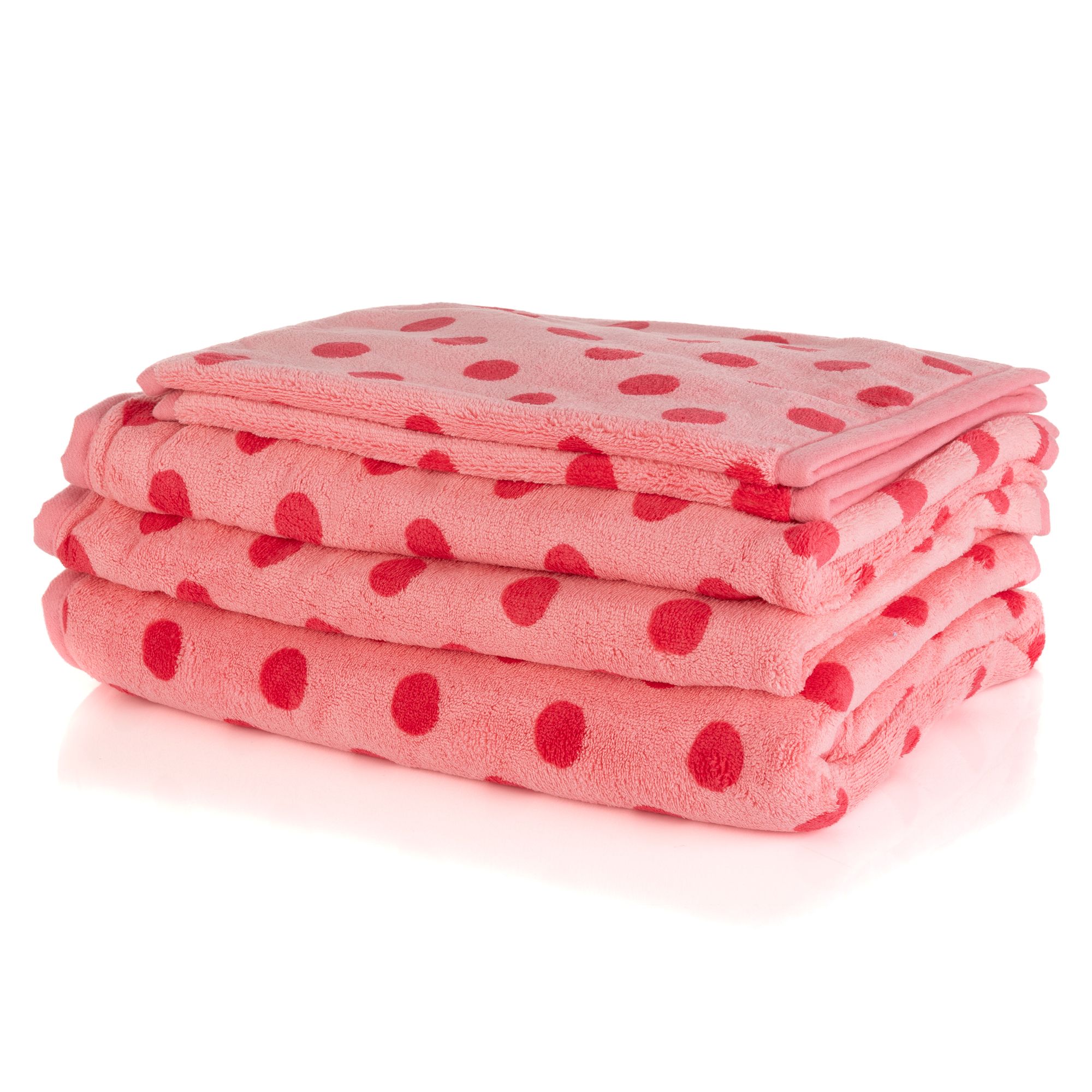BADIZIO Softdry Handtuch-Set Punkte MF Kuschelplüsch 5tlg.