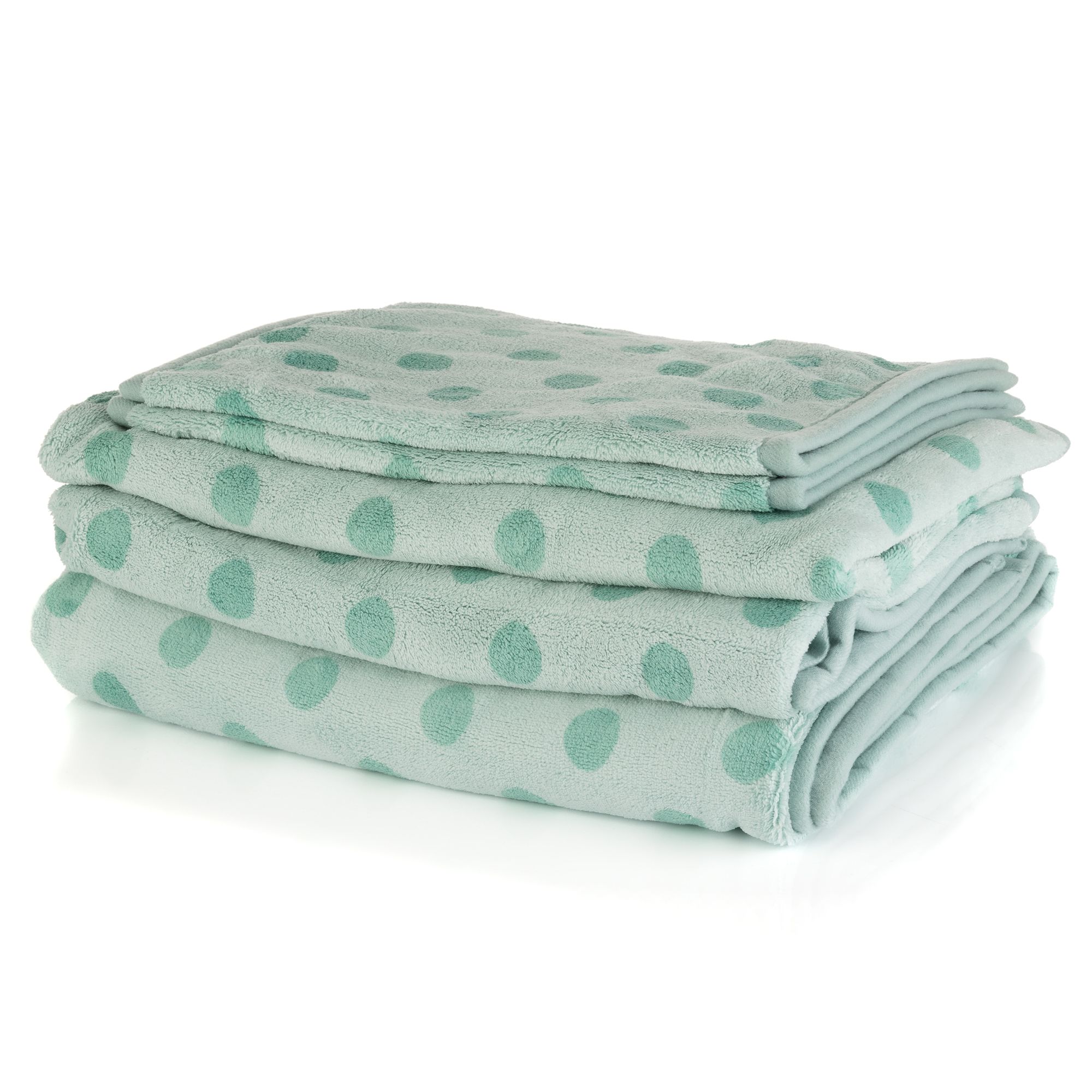 BADIZIO Softdry Handtuch-Set Punkte MF Kuschelplüsch 5tlg.