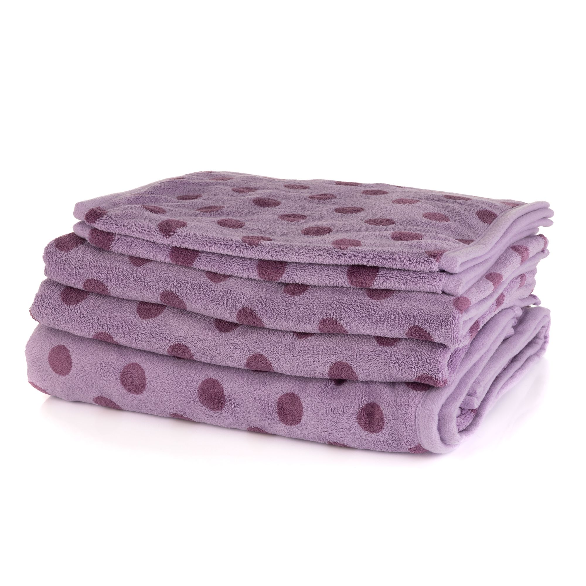 BADIZIO Softdry Handtuch-Set Punkte MF Kuschelplüsch 5tlg.