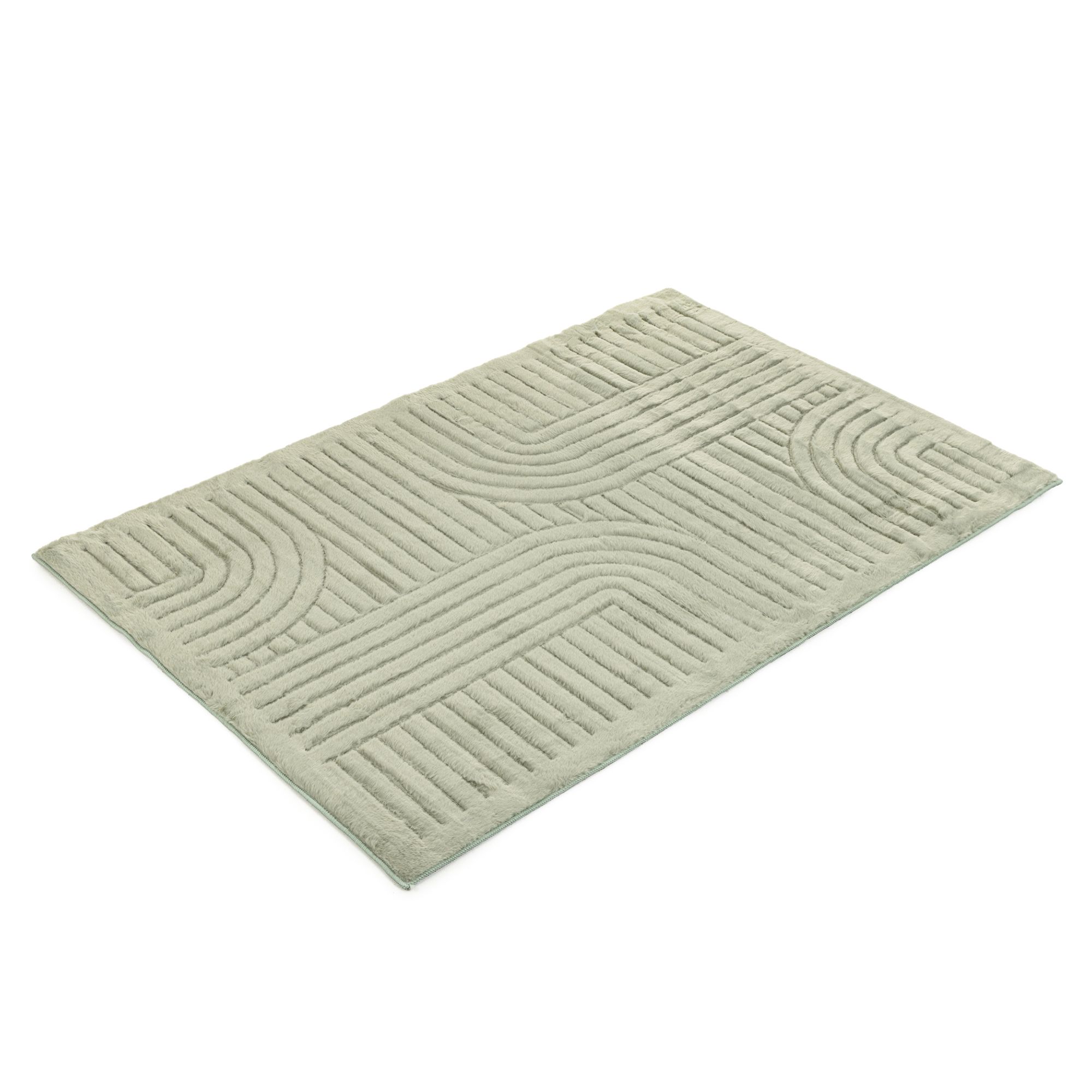 MONT CHALET 1 Teppich Lammfell-Optik Hoch-/Tiefsteppung Baumwollrücken