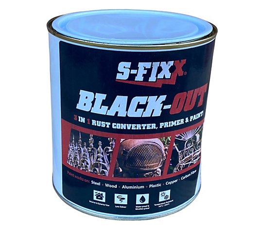 S-FIXX® 3in1 Rost-Umwandler Black-Out temperaturbeständig einfache Anwendung,1L