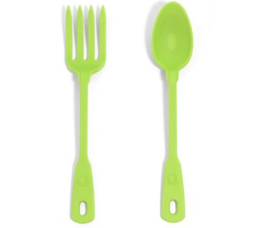 KOCHBLUME® Löffel- & Gabel-Set aus Silikon 2tlg.
