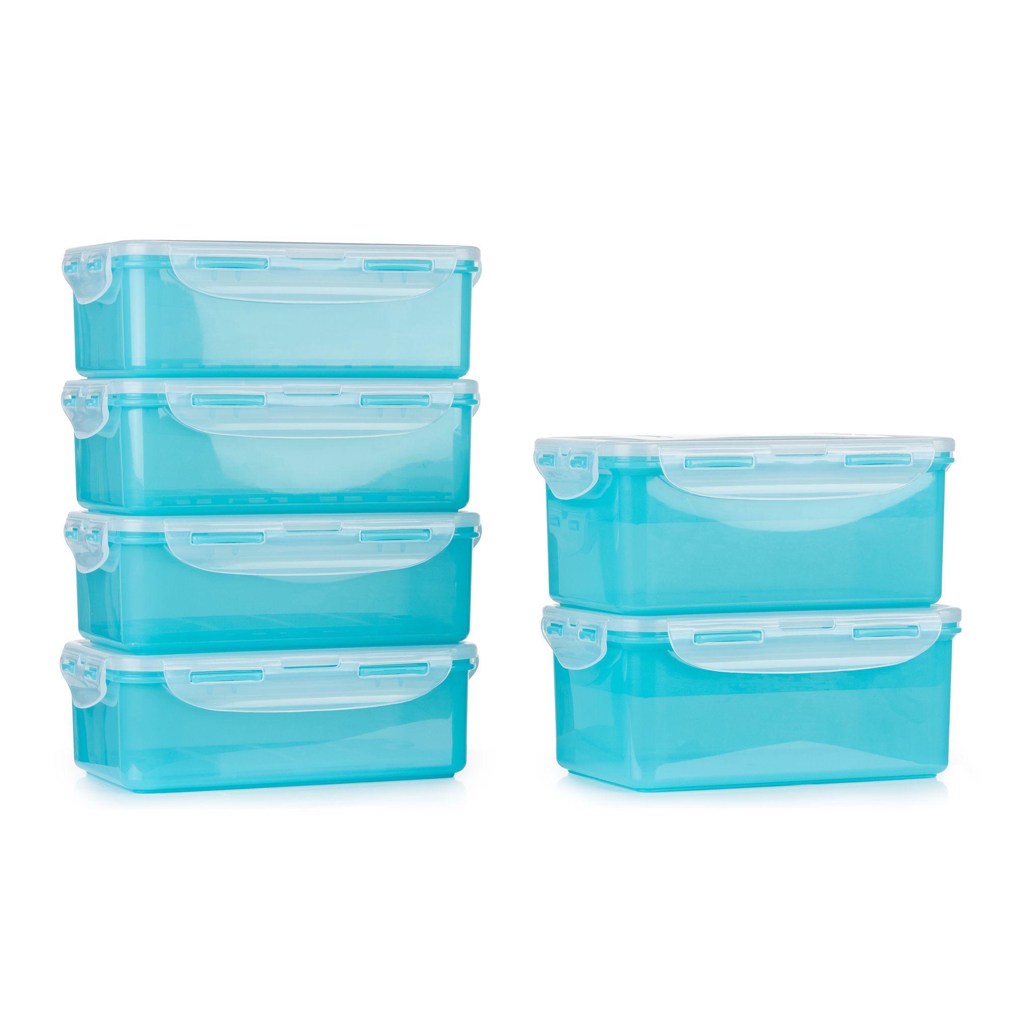 LocknLock 6 Frischhaltedosen 1,0L und 1,4L Volumen 4x mit Siebeinleger, 2x mit Trenneinleger