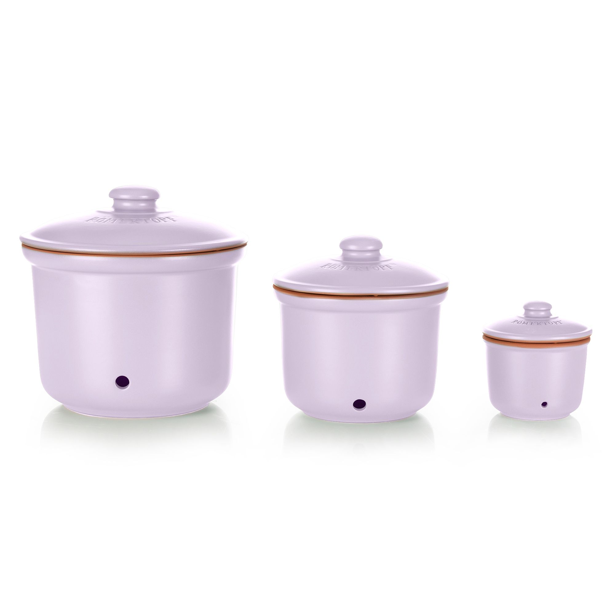 RÖMERTOPF Frische Topf-Set rund Mini, Maxi, Maxi Plus ca. 0,6 / 2,8 / 5,5L 3tlg.