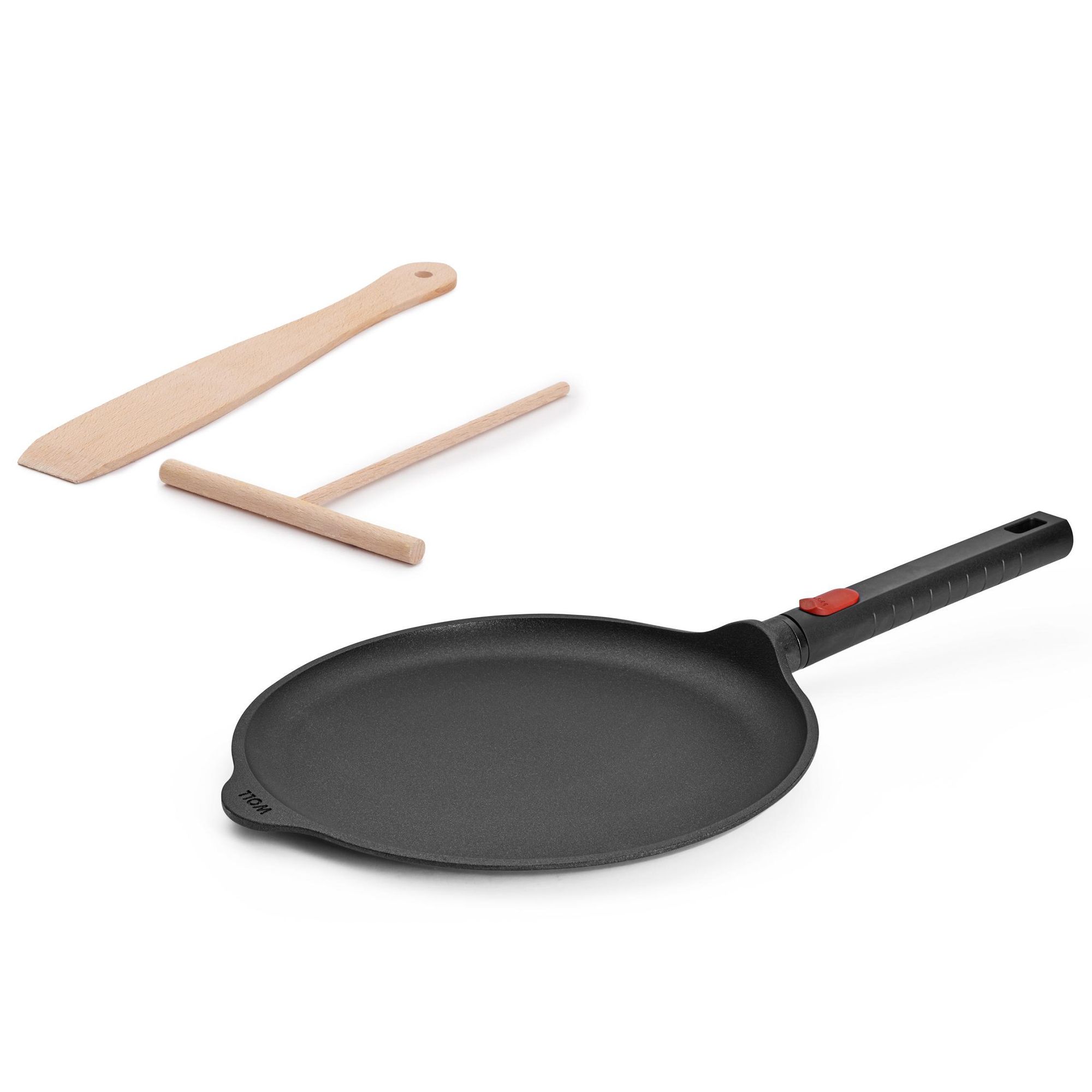  WOLL® Eco Logic Crepespfanne Ø26cm inkl. Crepeverteiler und Pfannenwender