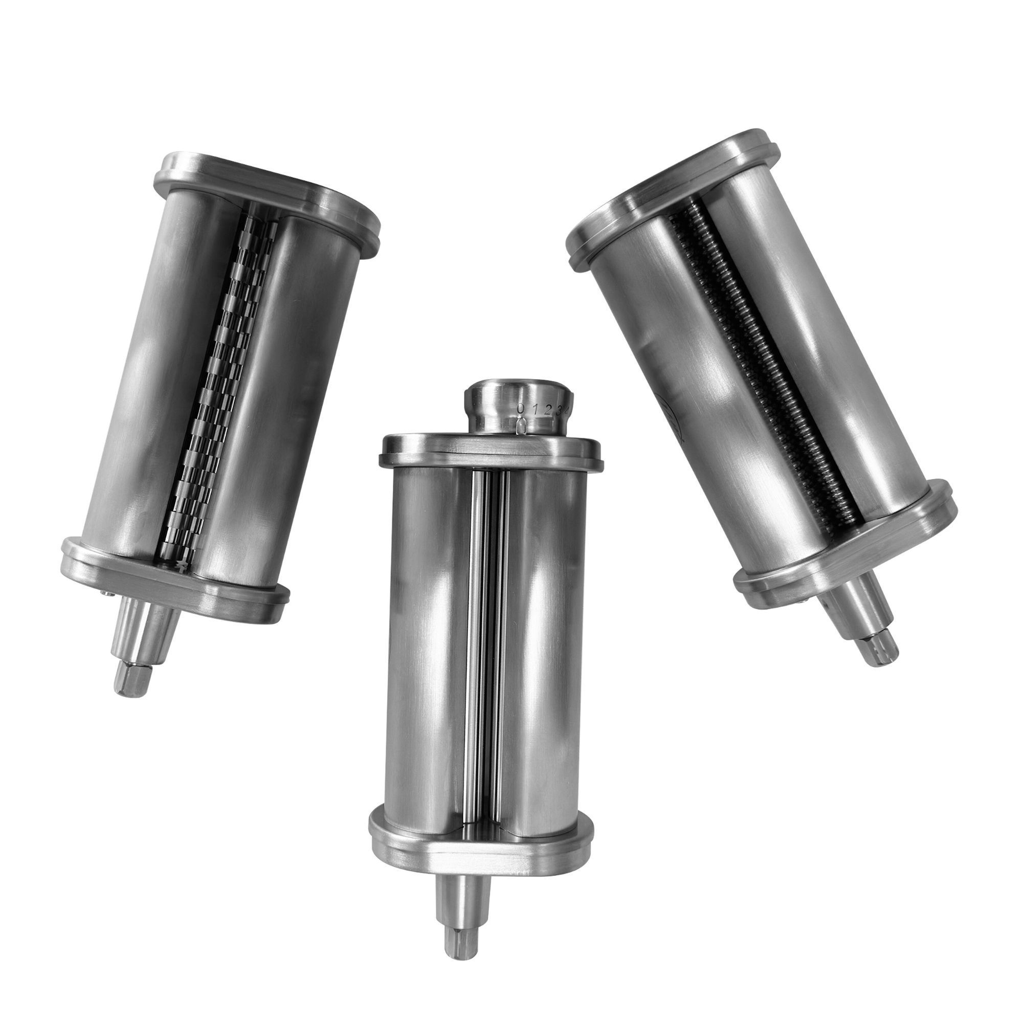 Kitty PROFESSIONAL® 3 Pasta Walzen: Fettucine-, Lasagne- und Spaghetti-Walze Edelstahl gebürstet