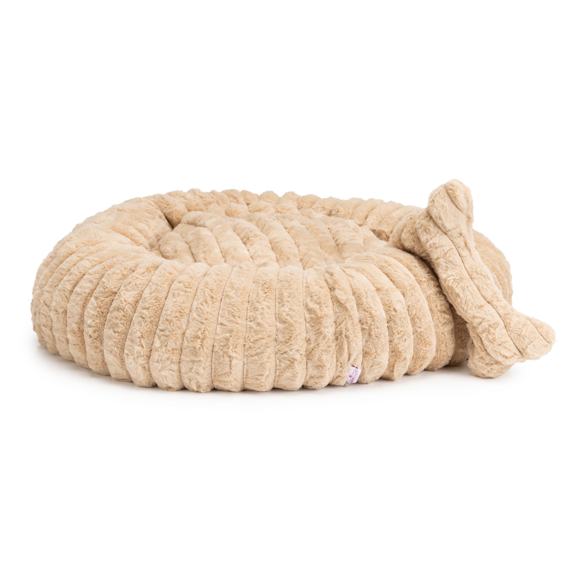 MONT CHALET Hunde-/Katzenbett uni Lammfell Cord-Optik inkl. Spielzeug