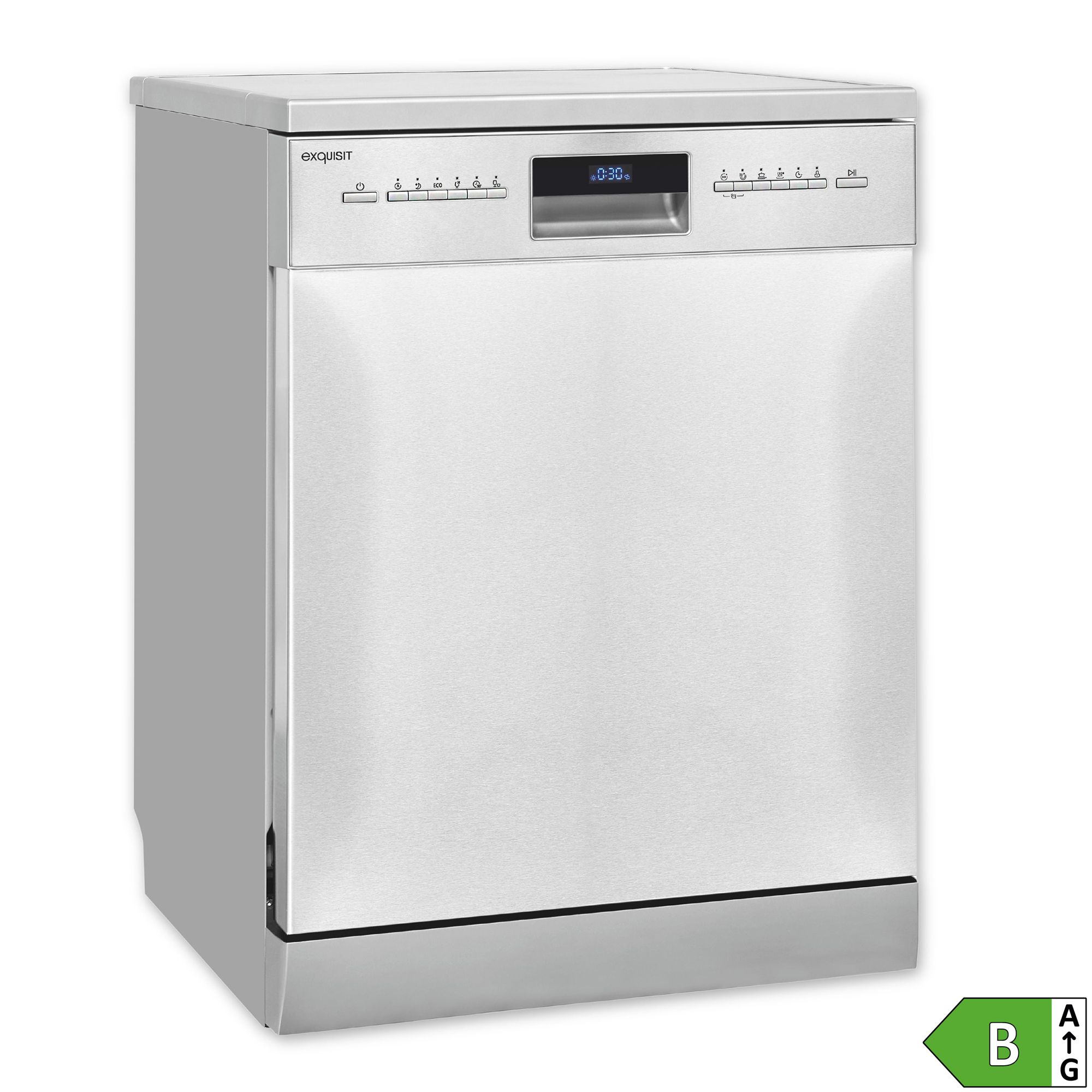 EXQUISIT Geschirrspüler 14 Maßgedecke EEK B, 42dB AquaStopp, Energieeffizienzklasse B