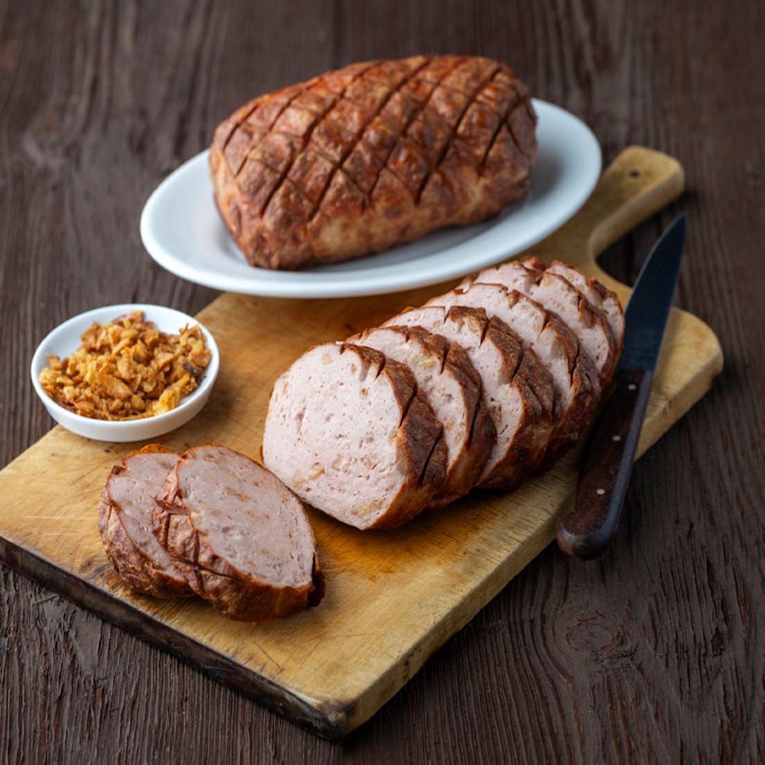 TANNENGLÜCK Fleischkäse im Thermobeutel einzeln verpackt Inhalt 900g, 2 Stück