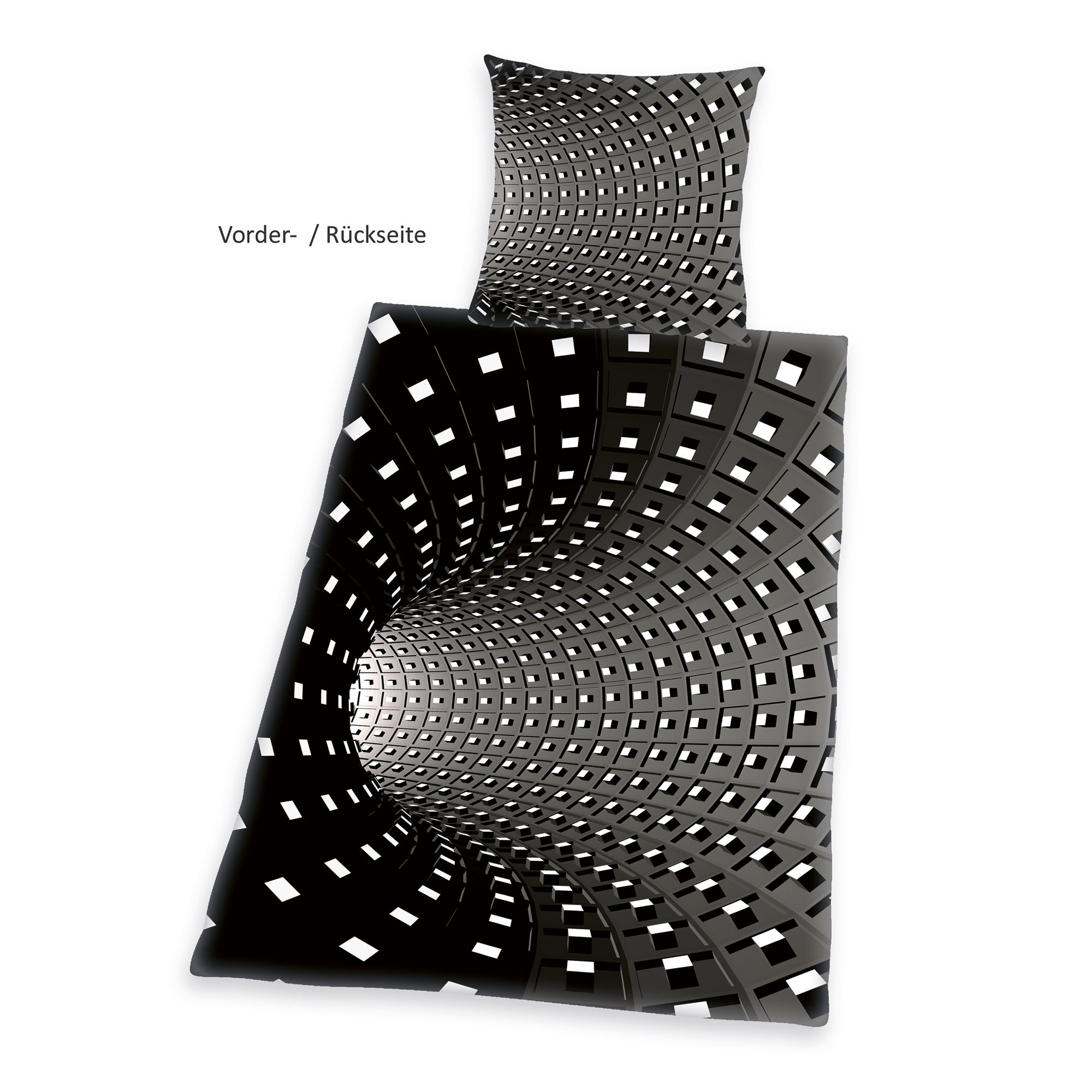 Young Collection Wendebettwäsche 3D-Effekt mit Punkten Baumwoll Renforcé Einzelbett, 2tlg.