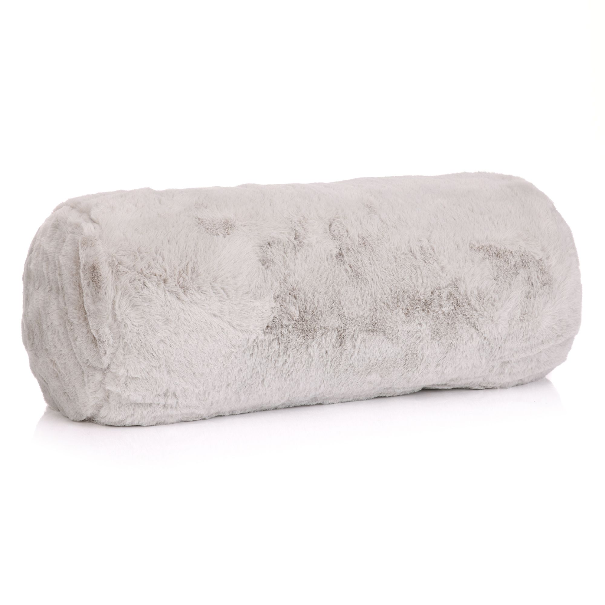 MONT CHALET 1 gef. Nackenrolle uni Lammfell-Imitat ca. 22x50cm