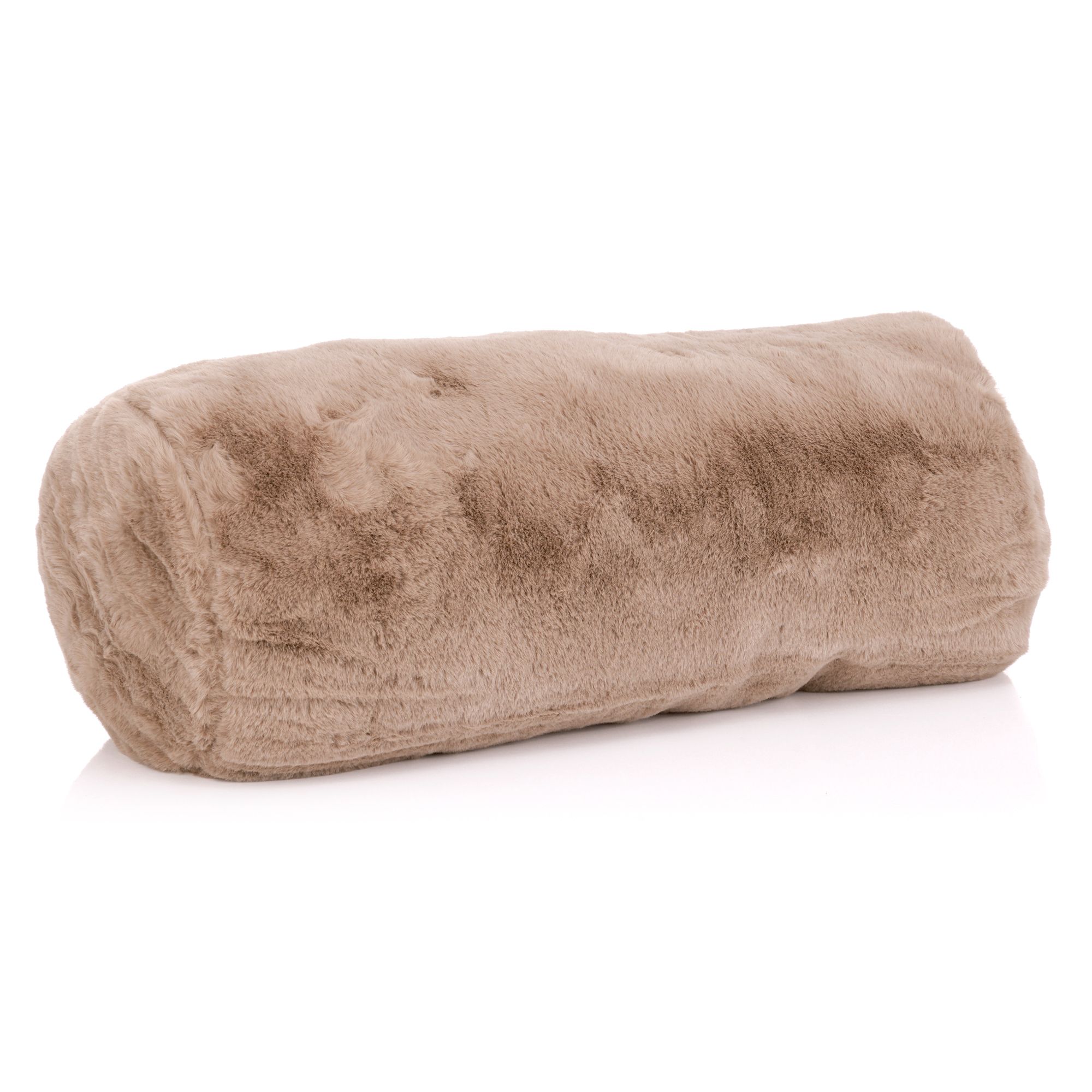 MONT CHALET 1 gef. Nackenrolle uni Lammfell-Imitat ca. 22x50cm