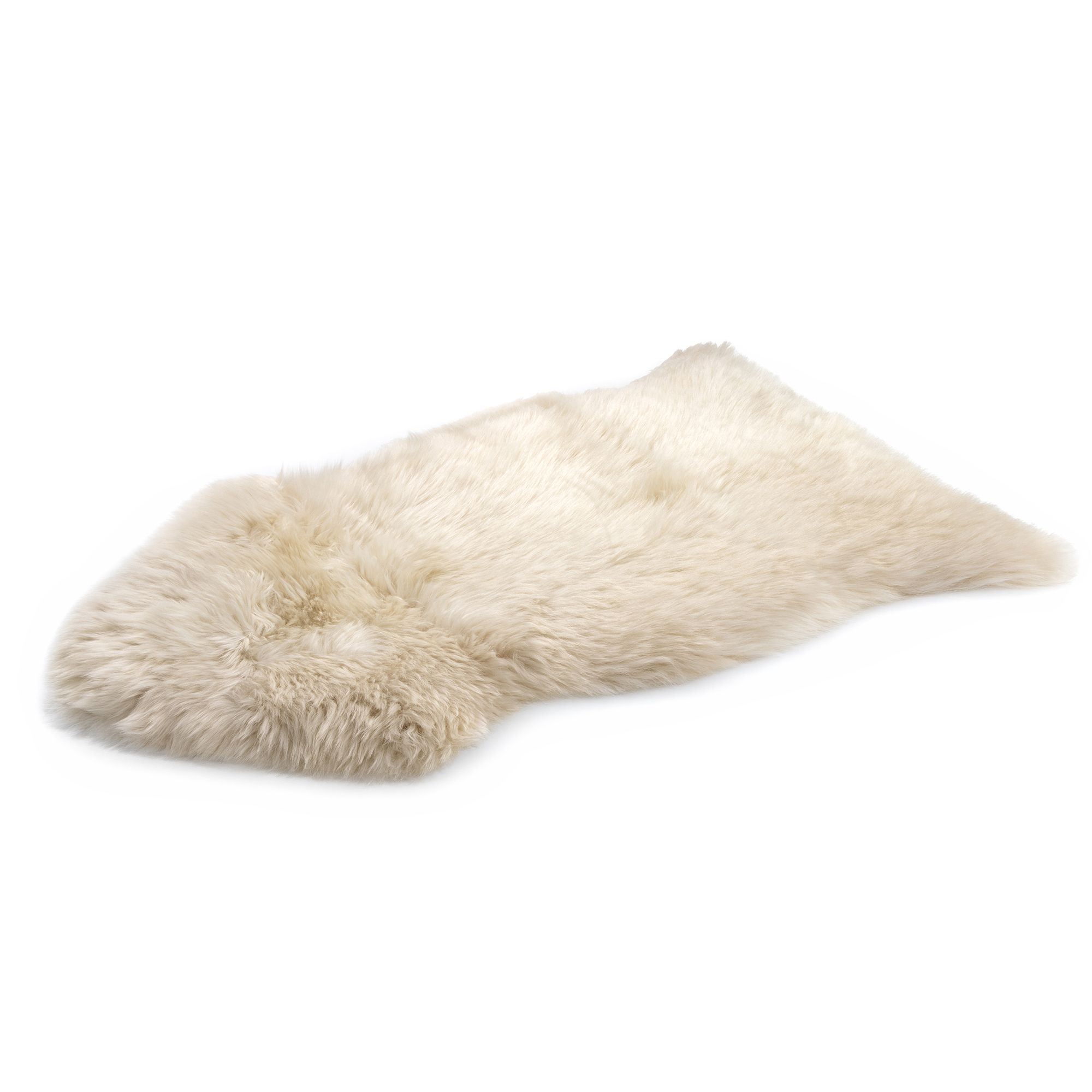 HEITMANN FELLE® austral.Lammfell uni Florhöhe 5-7cm Naturprodukt Länge ca. 90-95cm