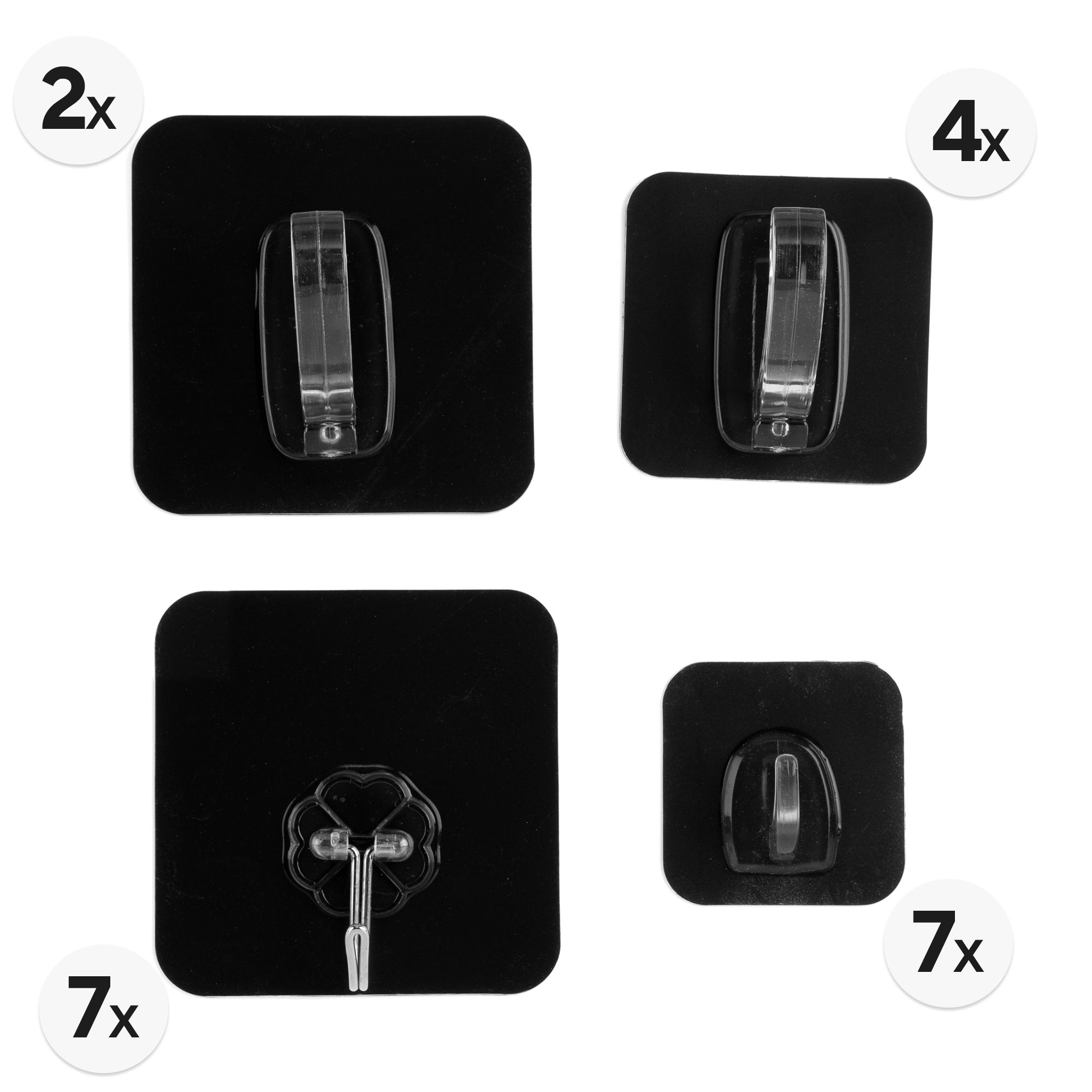 S-FIXX® Ultra Hooks Universalhaken Kleben statt Bohren 4 verschiedene Arten 20 Stück