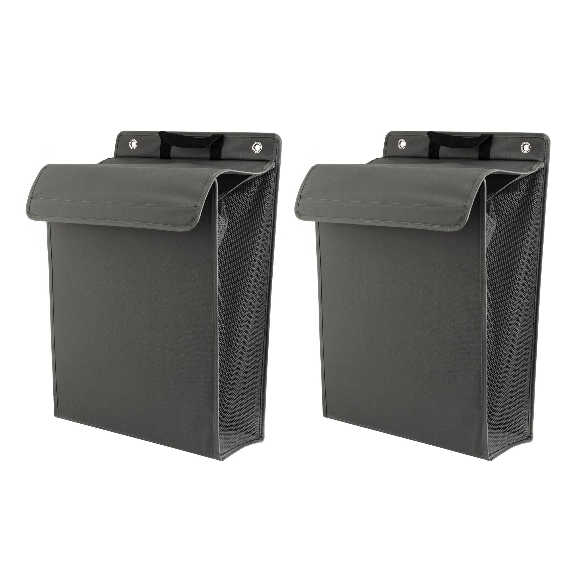 AQURAT Wäschesammler hängend zur Tür- oder Wandmontage 2 Stück