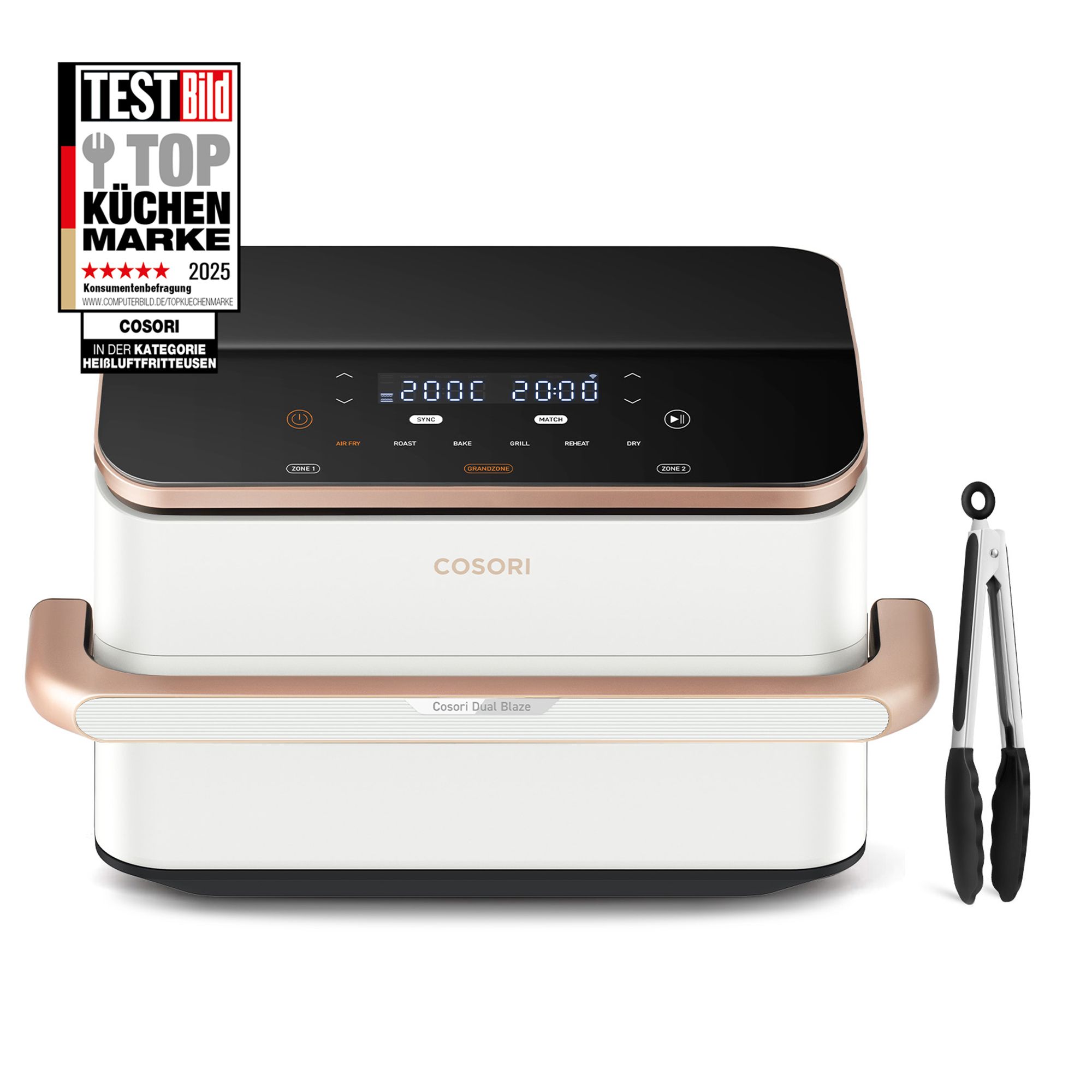 COSORI CAF-TF101S DualBlaze Twinfry 6 Kochfunktionen 10L Fassungsvermögen