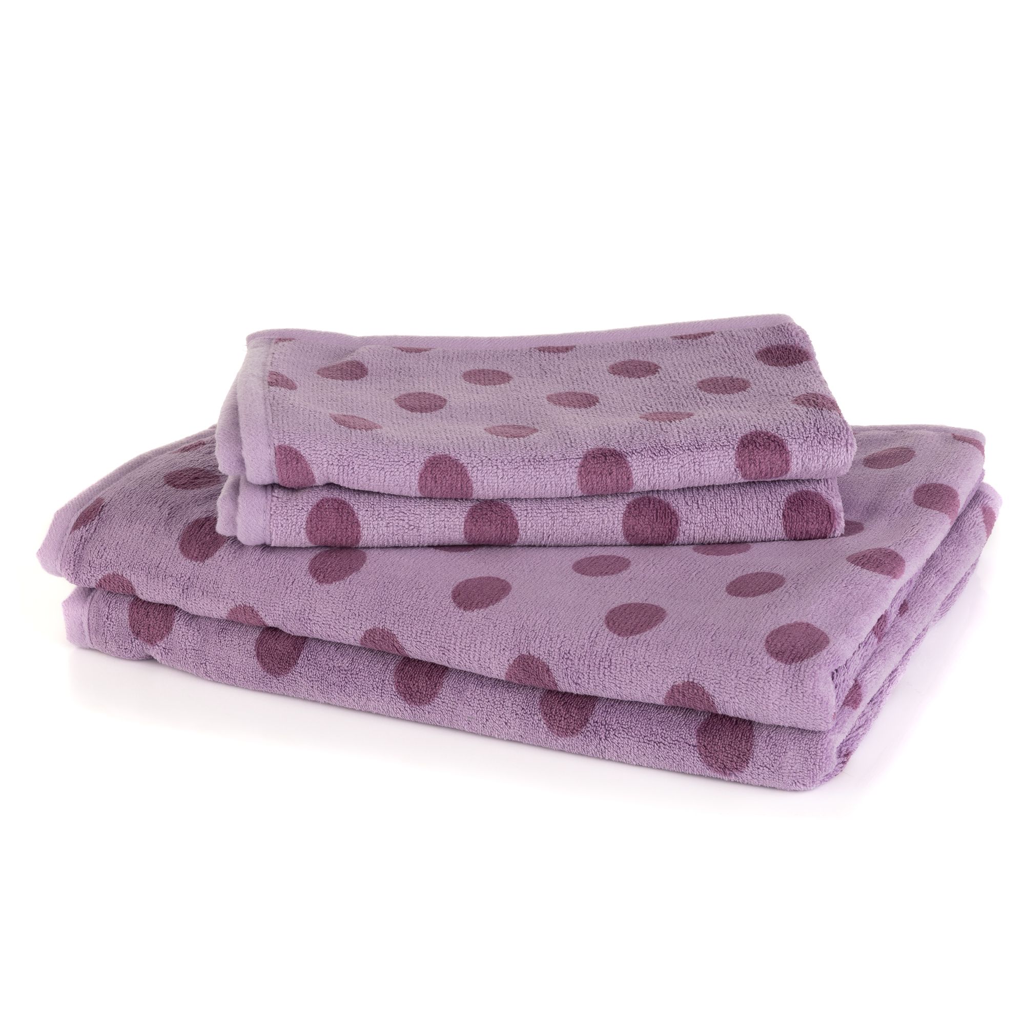 BADIZIO Softdry Gästebad-Set Punkte MF Kuschelplüsch 4tlg.