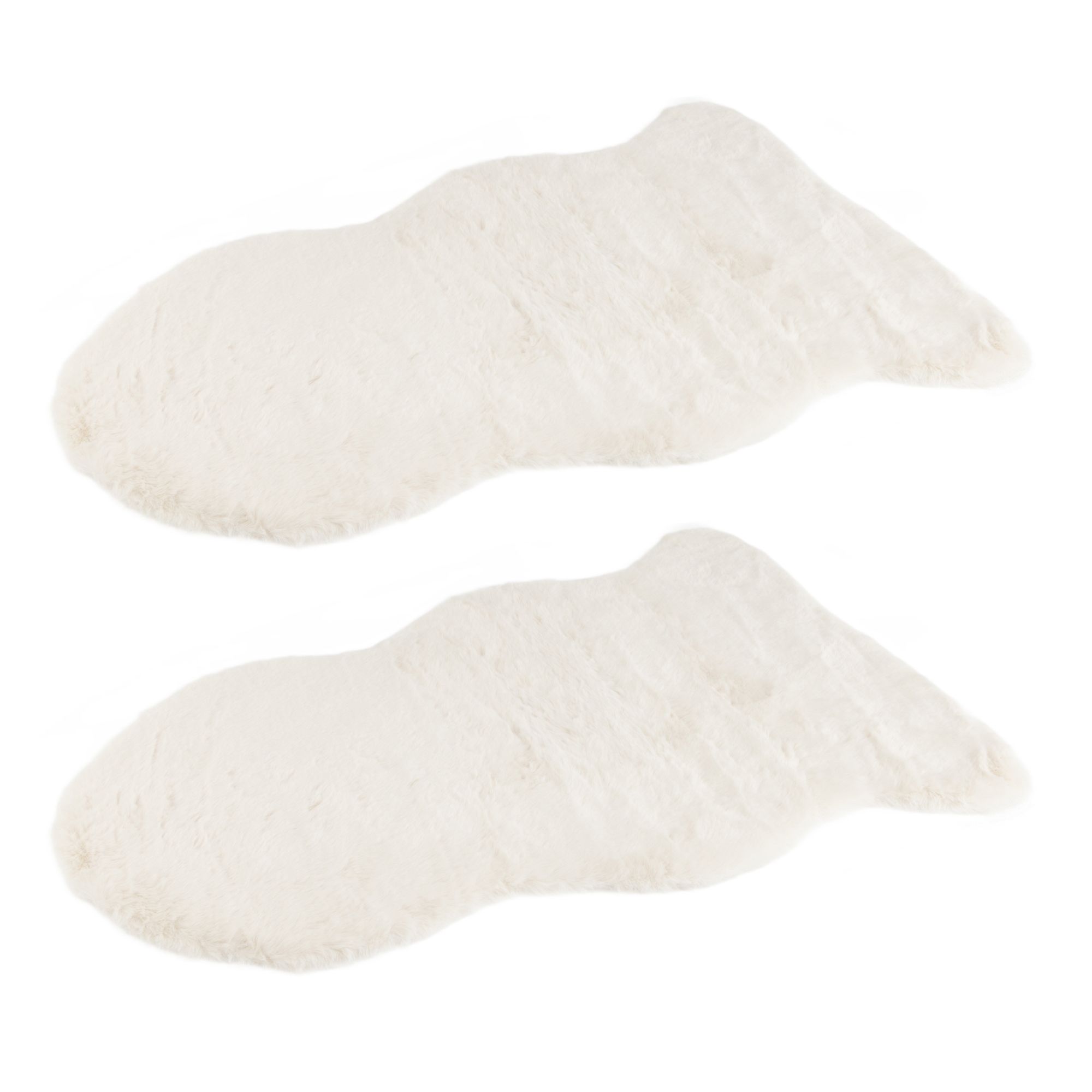 MONT CHALET 2 Dekofelle Fellimitat uni rutschfeste Rückseite waschbar, ca. 60x90cm