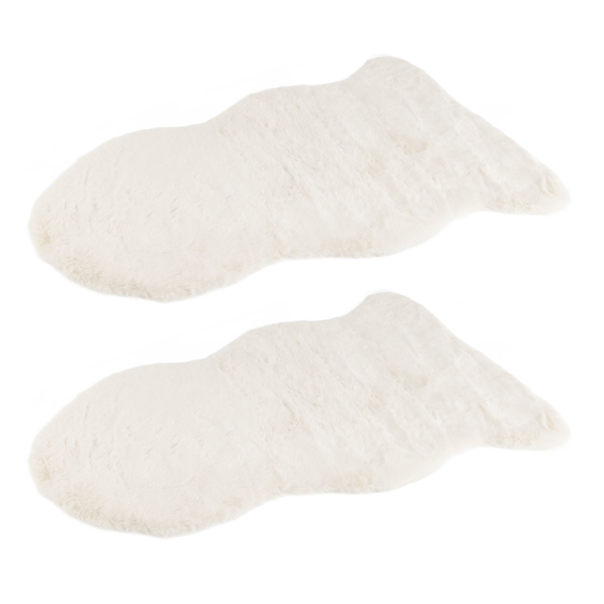 MONT CHALET 2 Dekofelle Fellimitat uni rutschfeste Rückseite waschbar, ca. 60x90cm