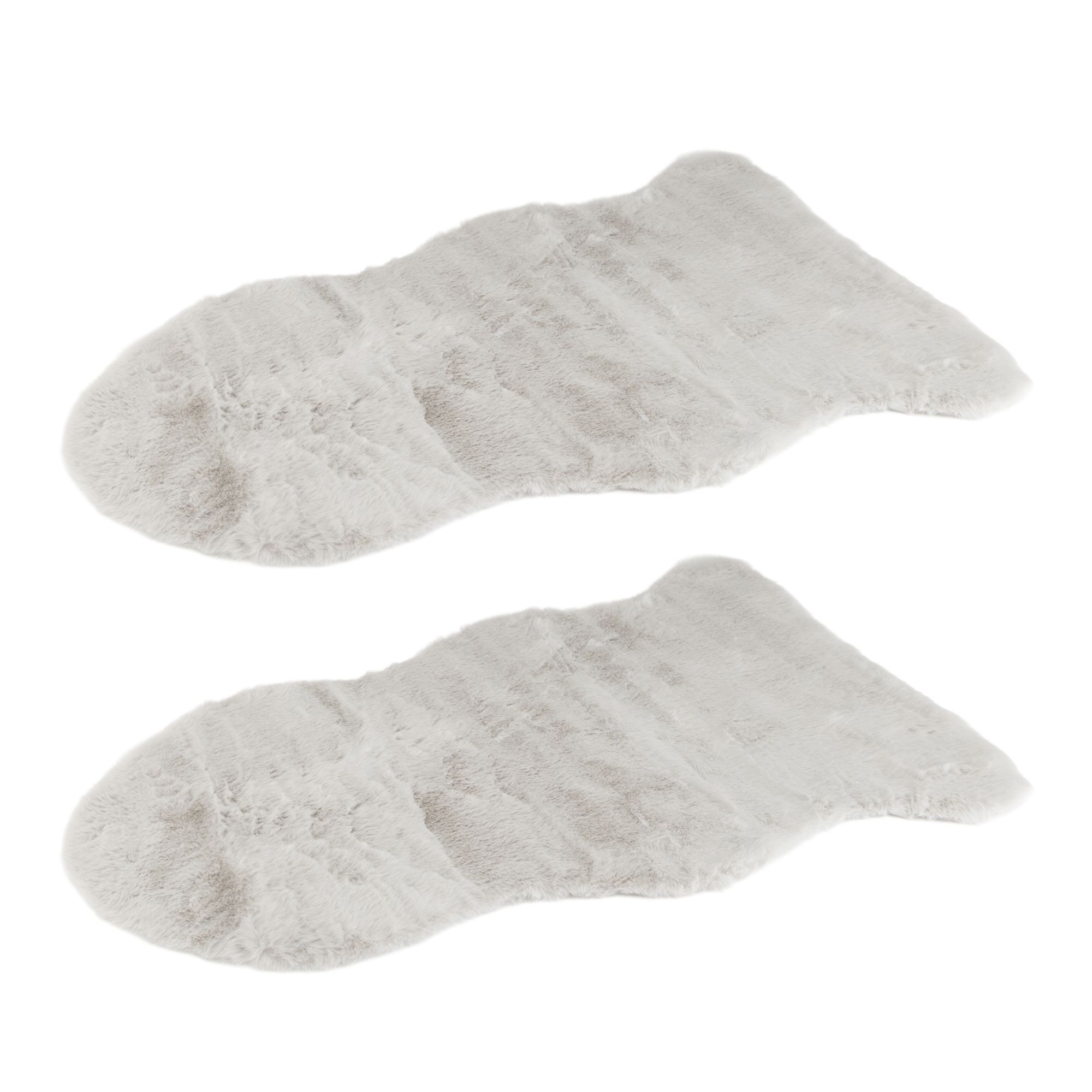 MONT CHALET 2 Dekofelle Fellimitat uni rutschfeste Rückseite waschbar, ca. 60x90cm