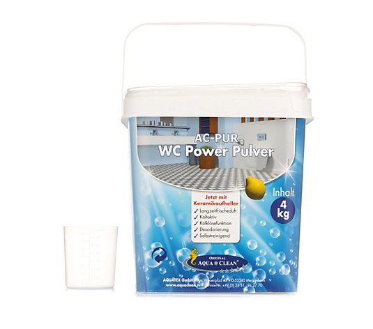 AQUA CLEAN PUR WC Power Pulver Kalklösefunktion & Keramikaufheller 4kg