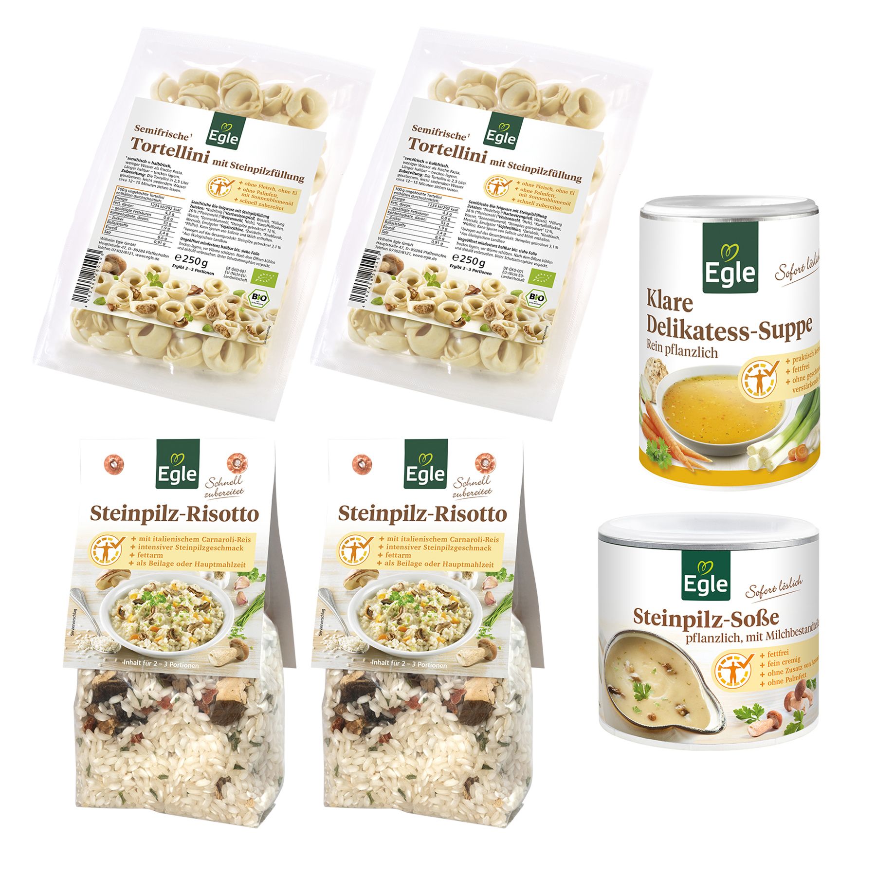 EGLE Herbst-Paket 4 verschiedene Spezialitäten, 1 Bio Inhalt 1.620g