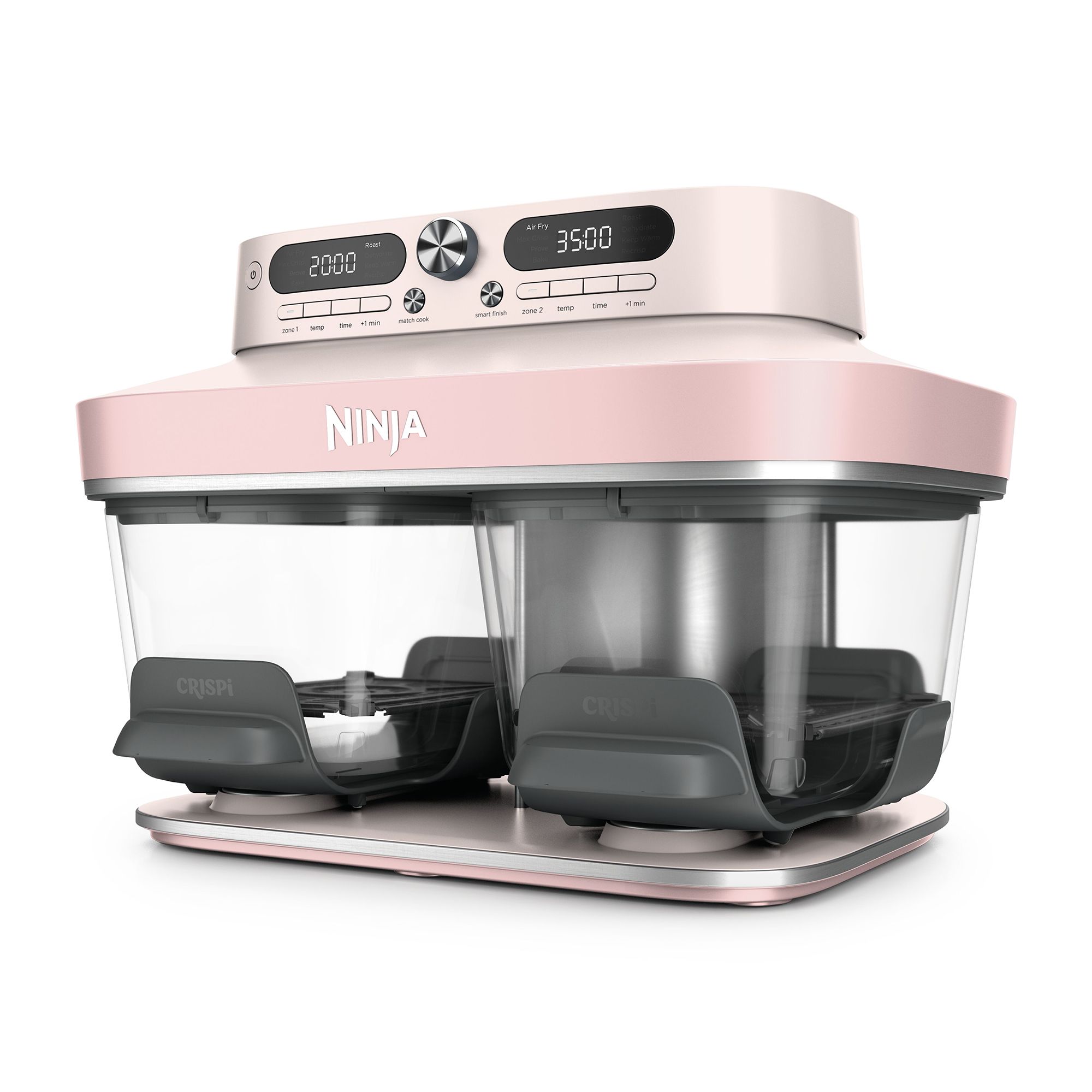 NINJA® DD102EU CRISPi Dual Zone, Glas-Fritteuse 8 Programme 7,6L Volumen