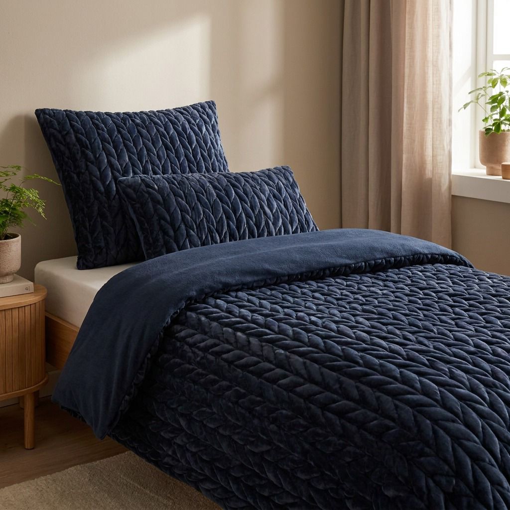 MONT CHALET Wendebettwäsche Premium 3D-Steppung Mikrofaser Chinchilla Einzelbett, 3tlg.