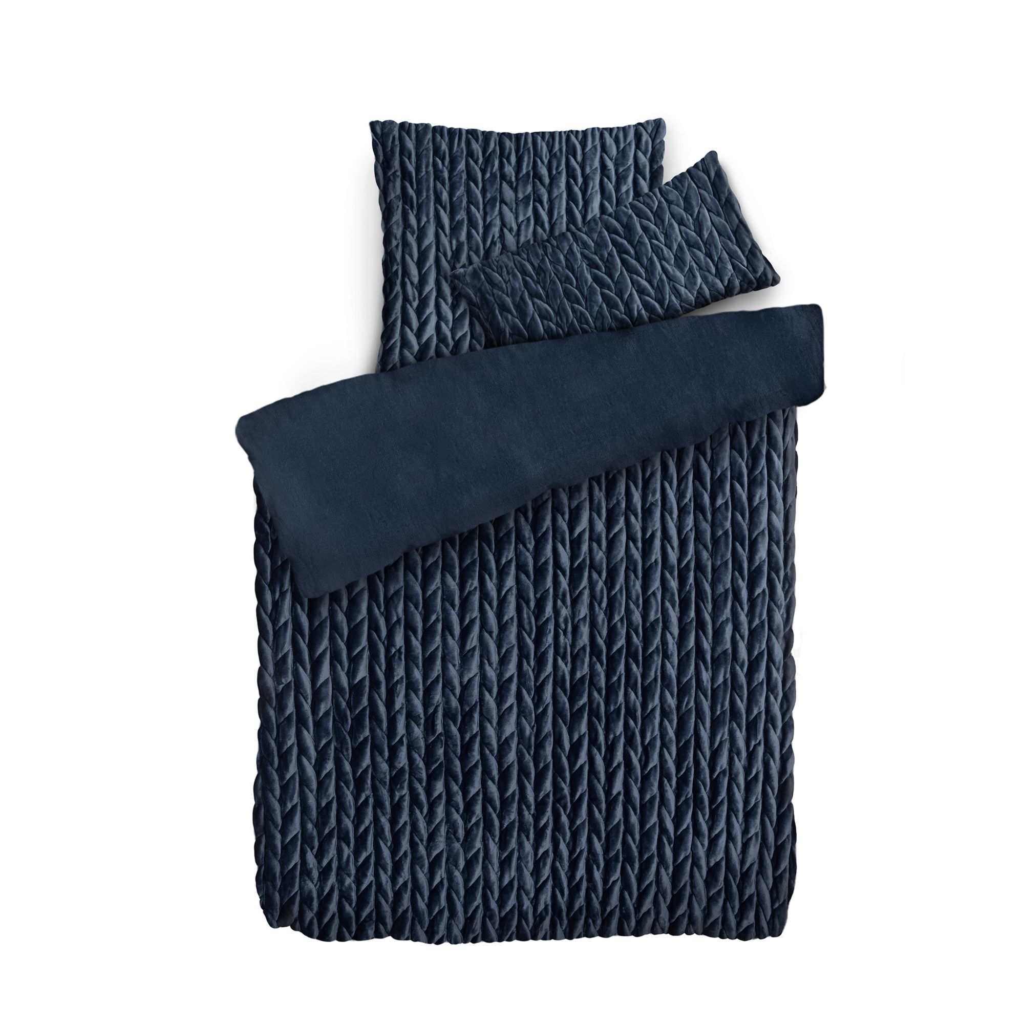 MONT CHALET Wendebettwäsche Premium 3D-Steppung Mikrofaser Chinchilla Einzelbett, 3tlg.