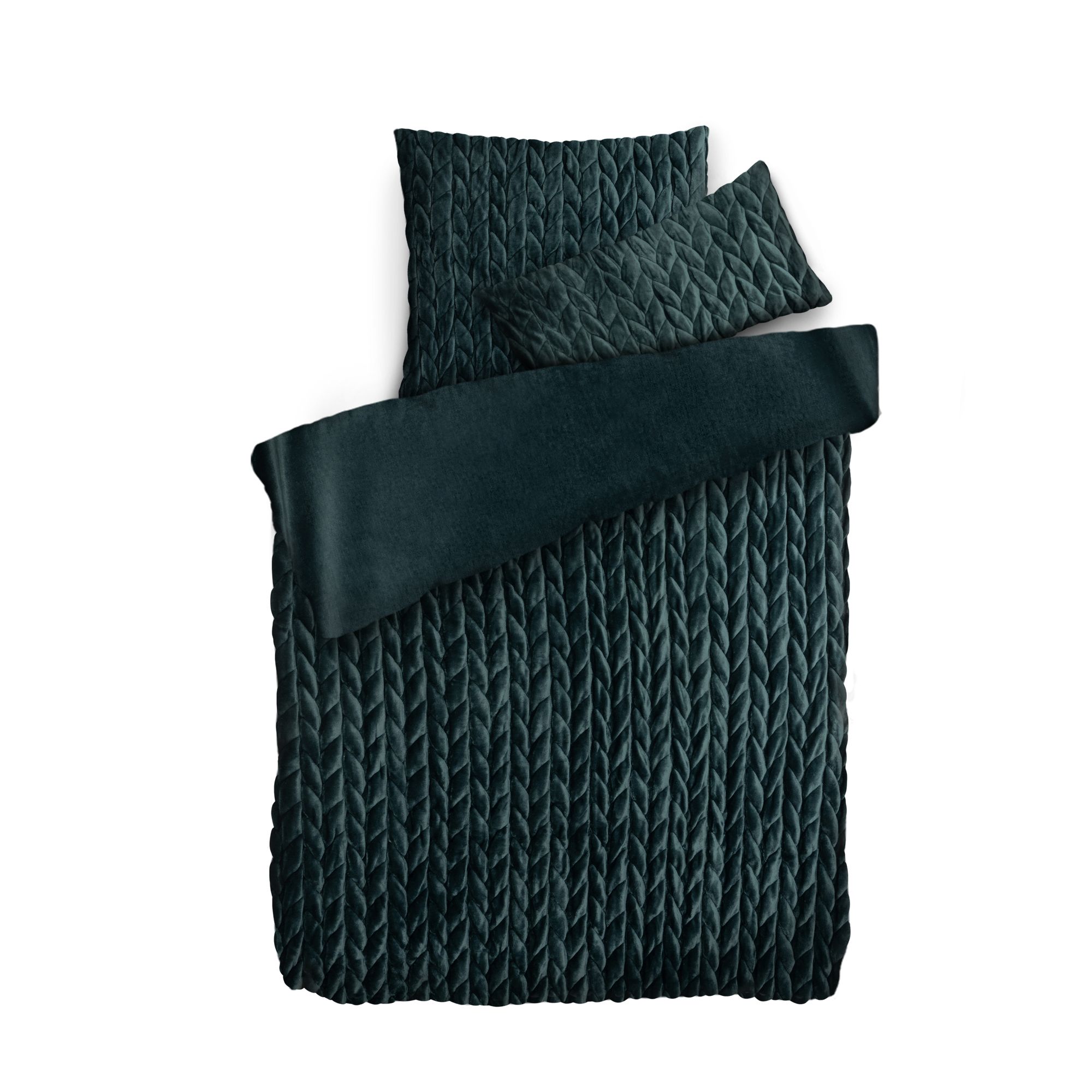 MONT CHALET Wendebettwäsche Premium 3D-Steppung Mikrofaser Chinchilla Einzelbett, 3tlg.