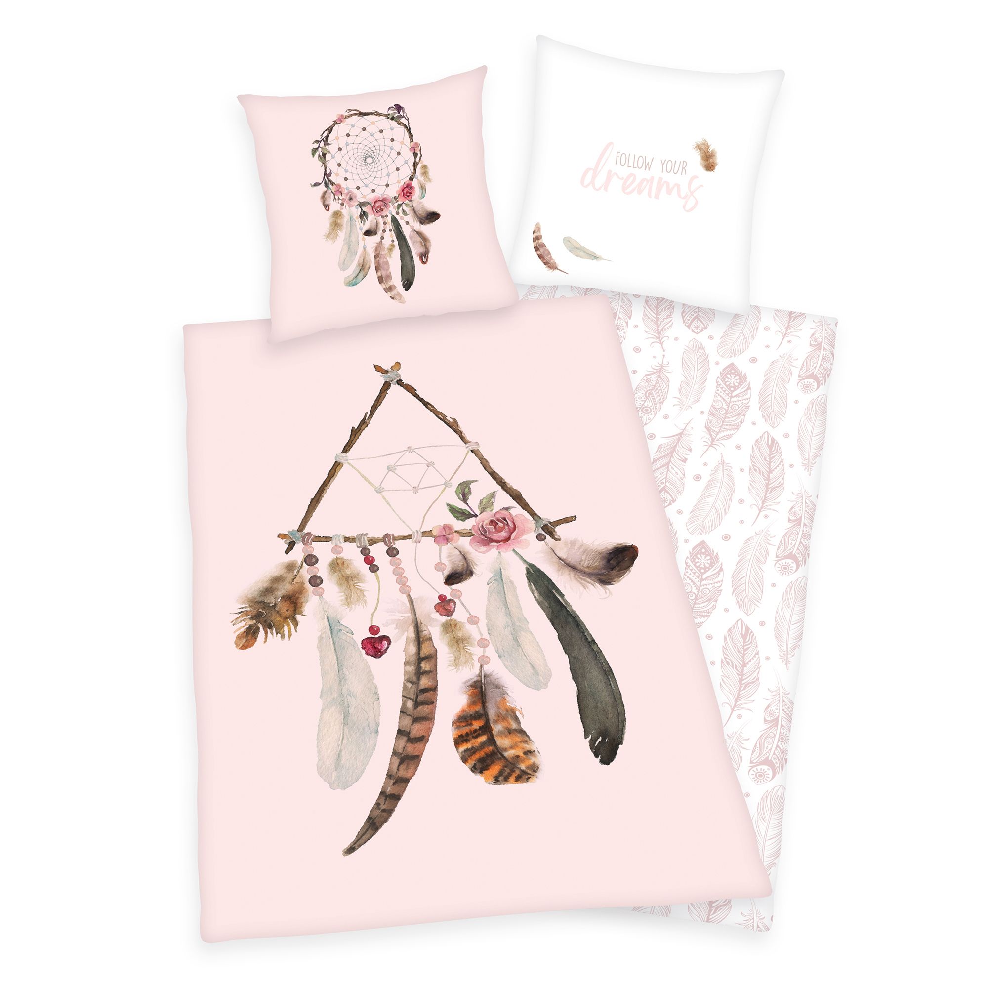 Young Collection Wendebettwäsche Traumfänger Baumwoll Renforcé Einzelbett, 2tlg.