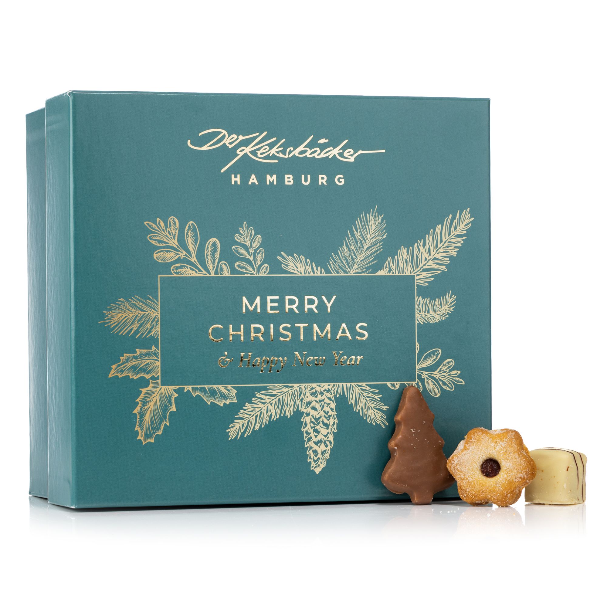 DER KEKSBÄCKER Weihnachtsmischung 8 versch. Sorten teilweise mit Alkohol Inhalt 1.000g