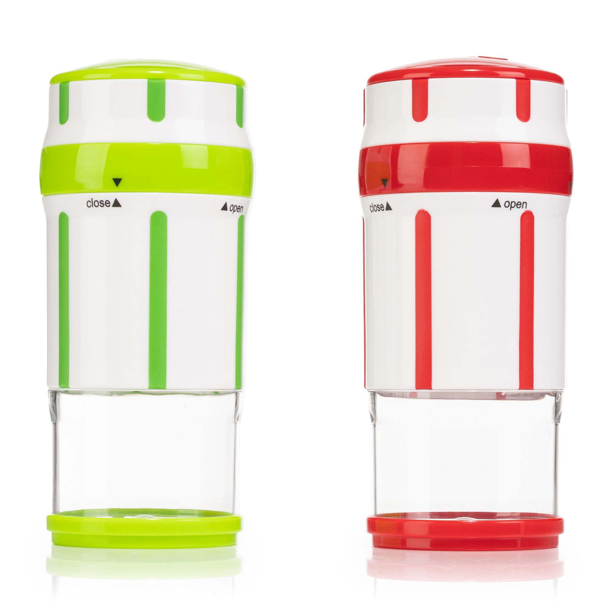 GENIUS Nicer Dicer 2-er Set Universalreibe Edelstahl-Klingen Kompakte Aufbewahrung