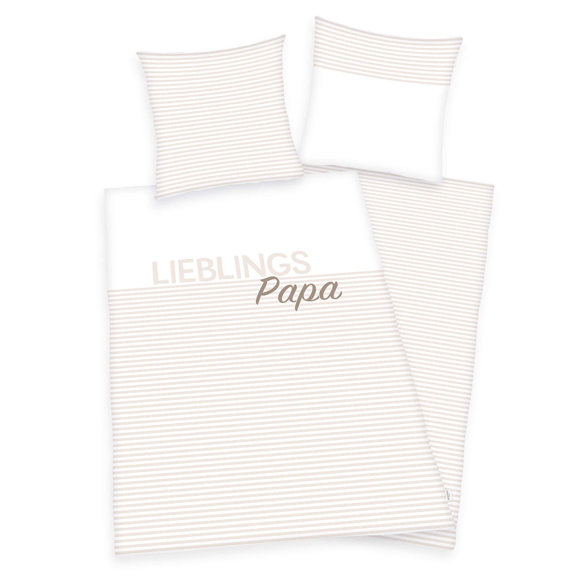 Young Collection Wendebettwäsche Lieblings-Papa Baumwoll Renforcé Einzelbett, 2tlg.