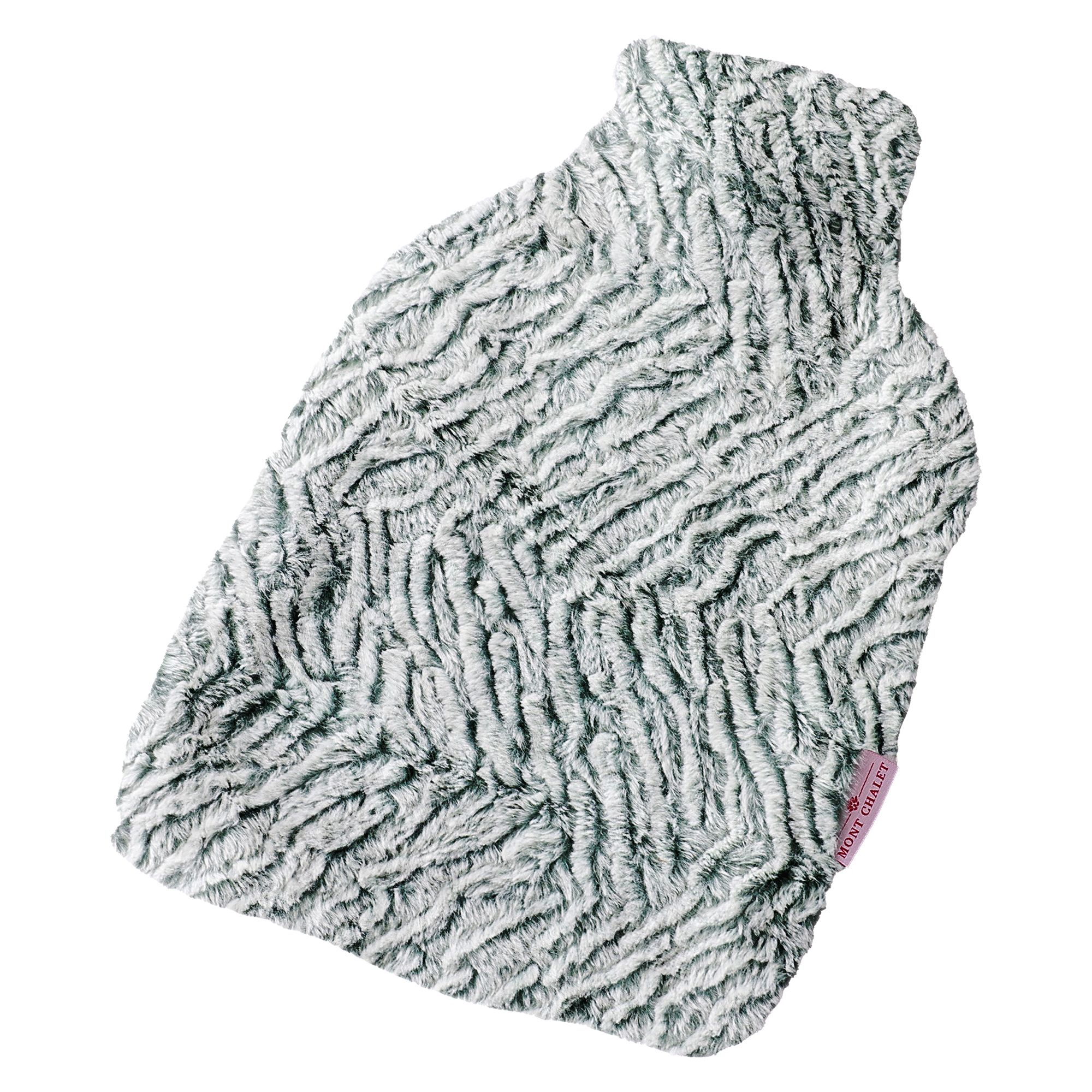 MONT CHALET Wärmflasche Fellimitat waschbar 0,8L