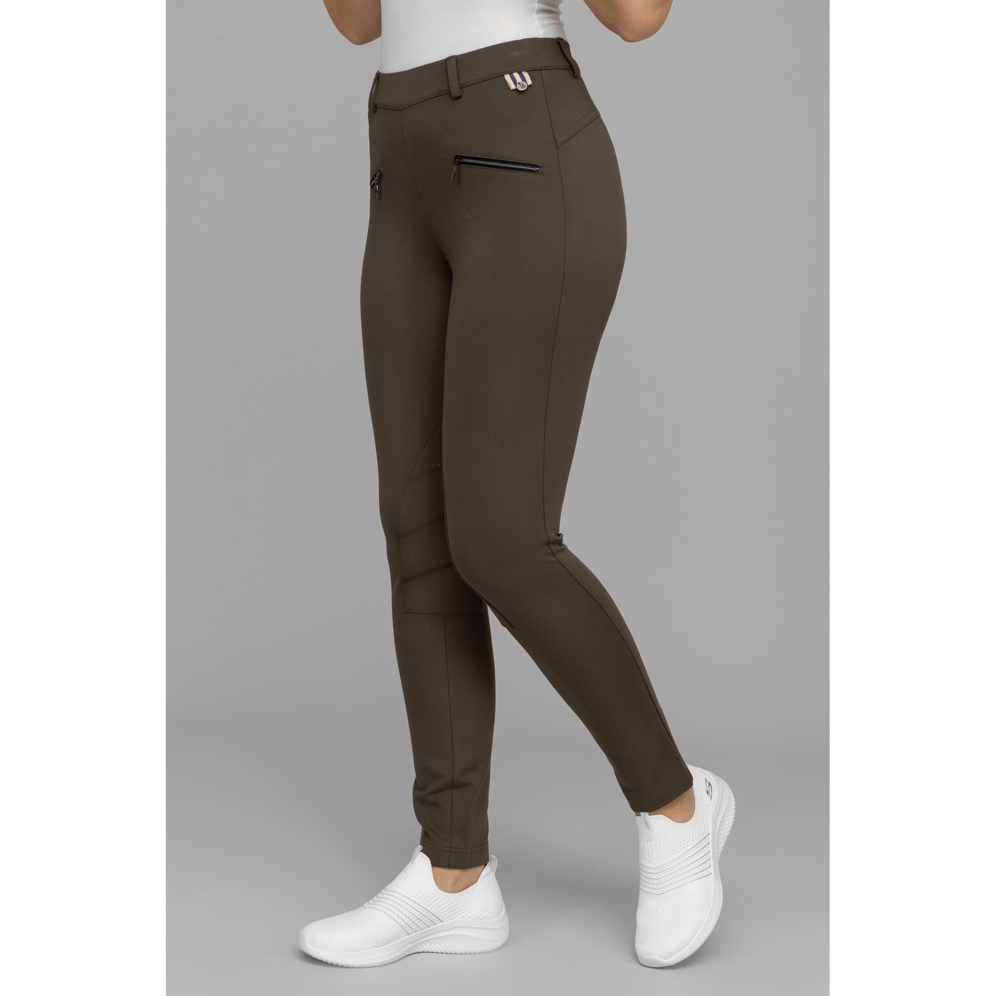 B-Ware STRANDFEIN Hose knöchellang Ziernähte am Knie