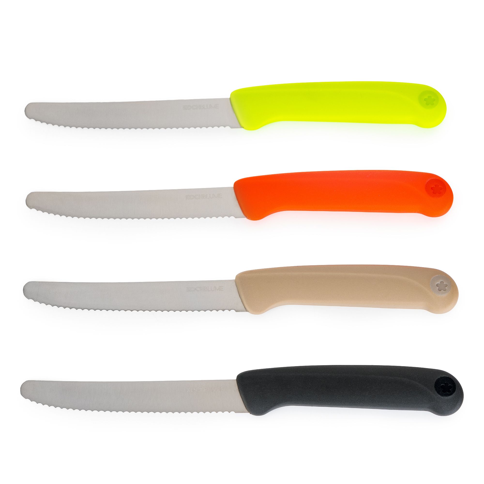 KOCHBLUME® Vespermesser Premium SoftGrip rostfreier Edelstahl 4 tlg.