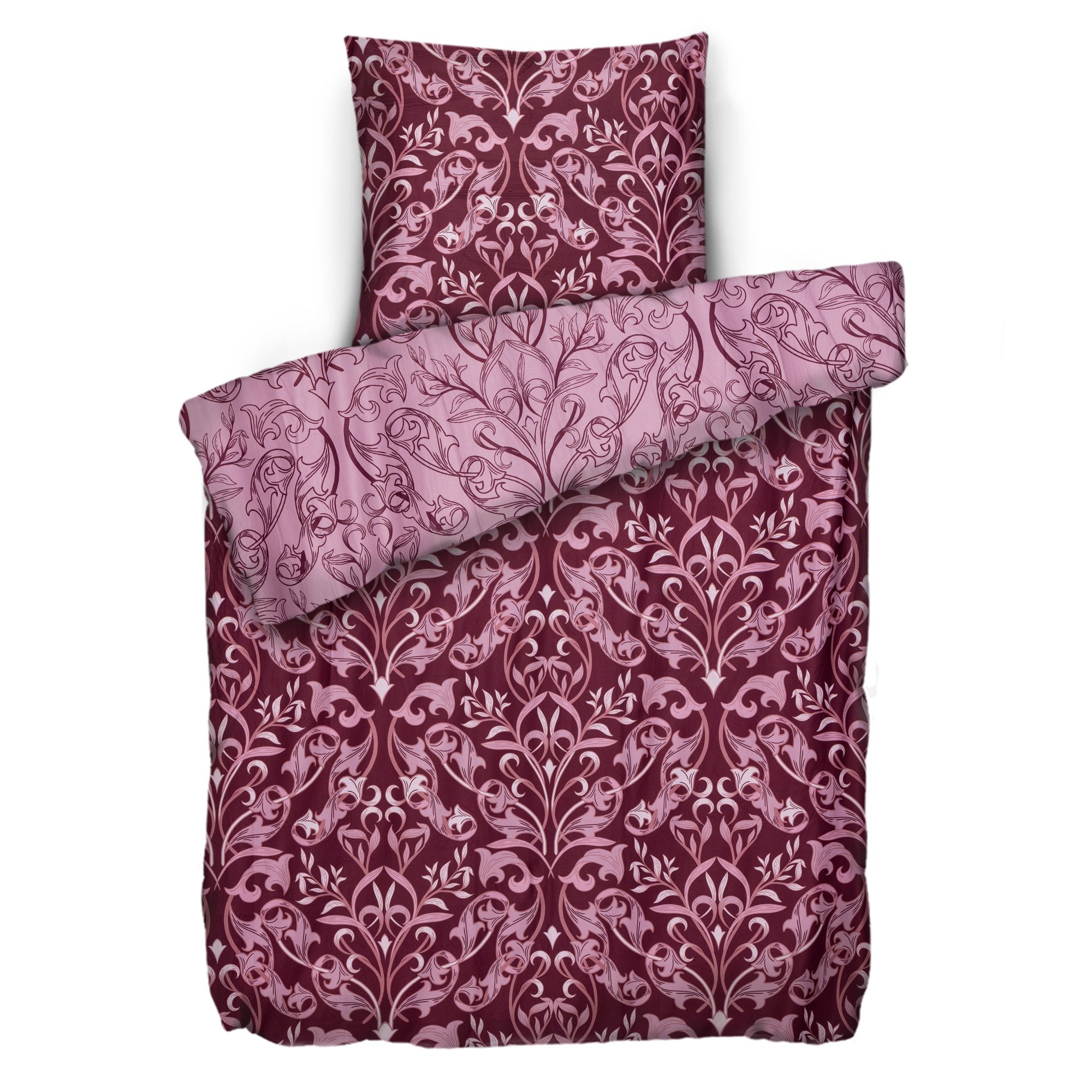 WINTERENGEL Wendebettwäsche moderne Ornamente Mikrofaser Flanell Einzelbett, 2tlg.