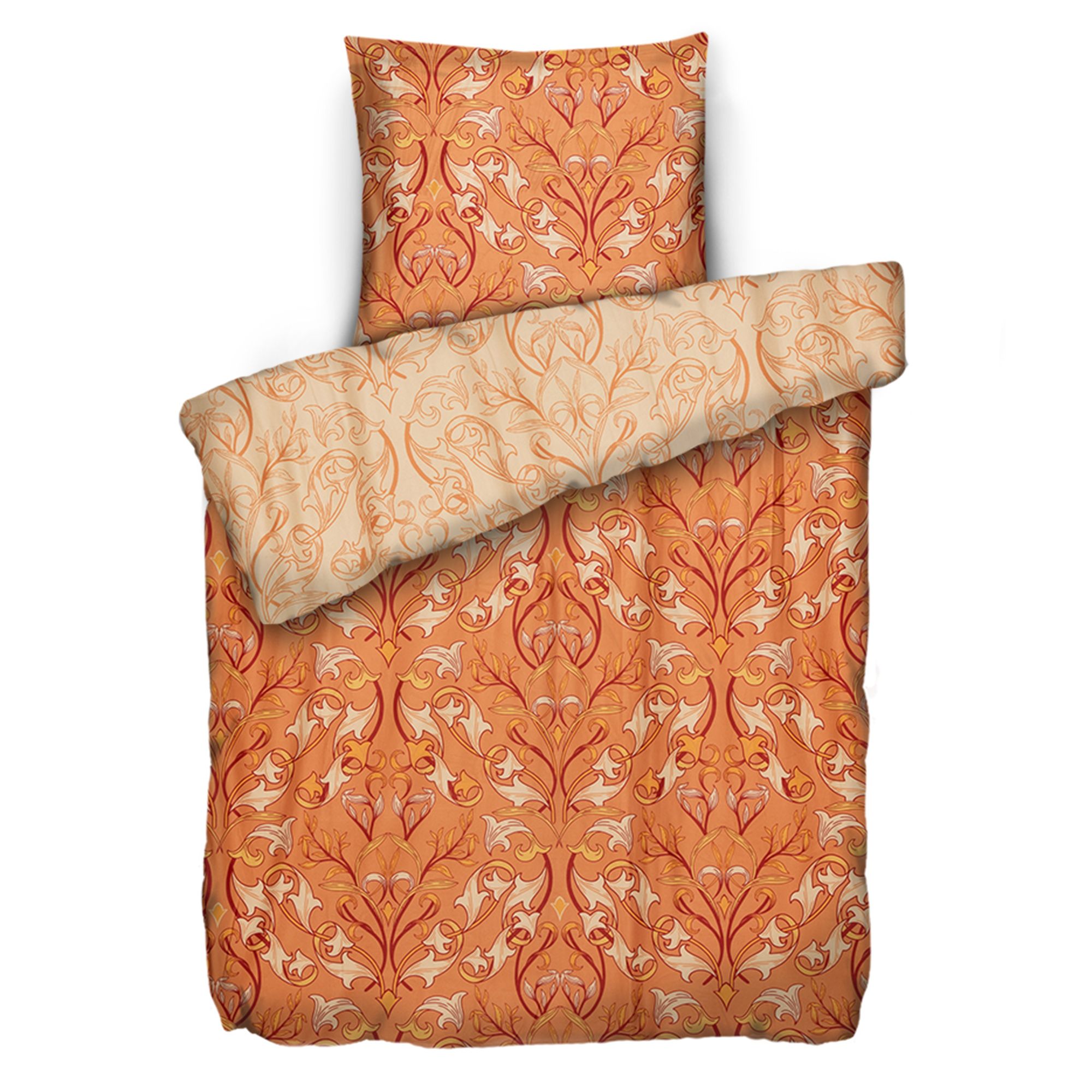 WINTERENGEL Wendebettwäsche moderne Ornamente Mikrofaser Flanell Einzelbett, 2tlg.