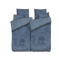 MONT CHALET Fell-Wendebettwäsche Jacquard-Streifen Mikrofaser Chinchilla Farb- & Setauswahl