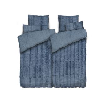 MONT CHALET Fell-Wendebettwäsche Jacquard-Streifen Mikrofaser Chinchilla Farb- & Setauswahl