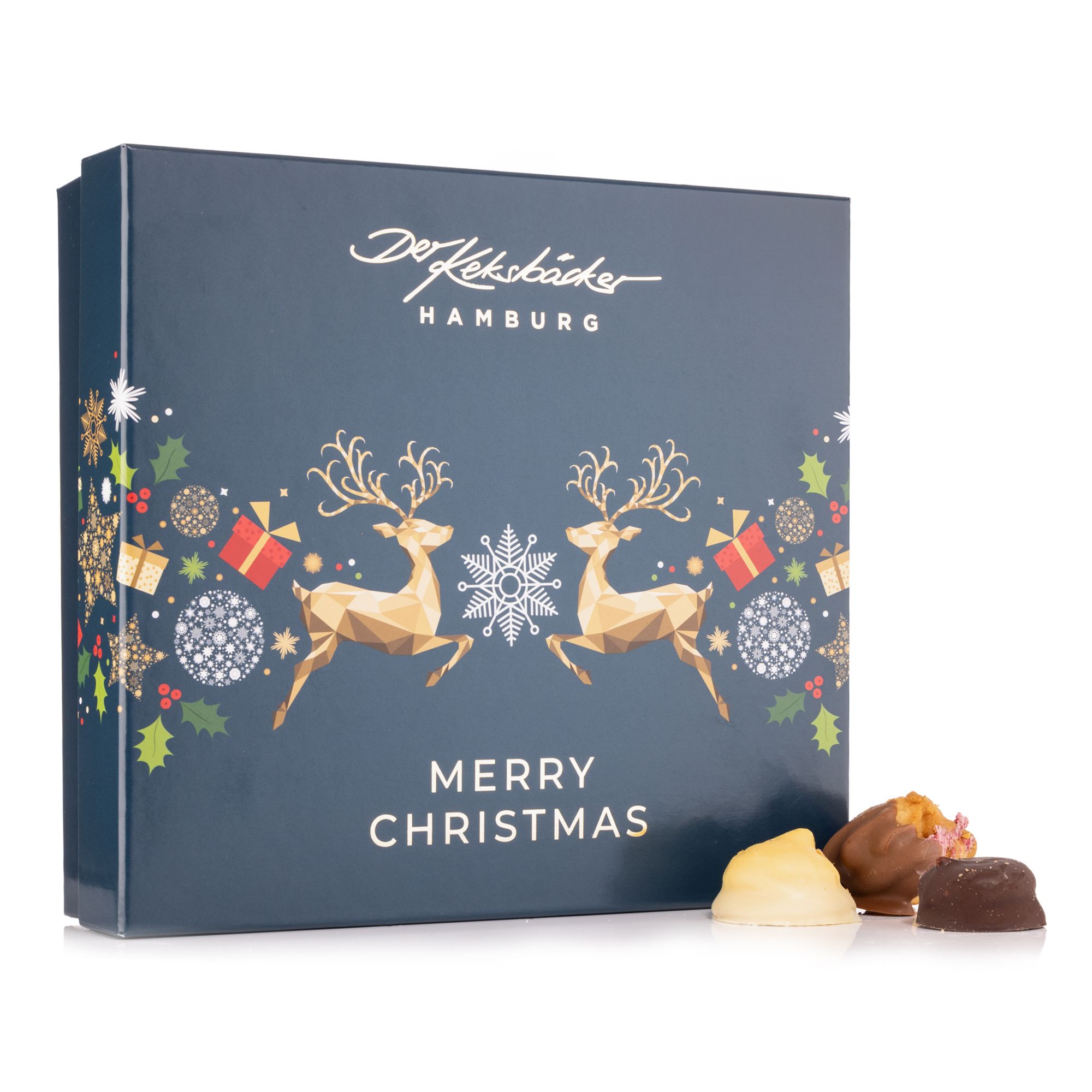 DER KEKSBÄCKER Weihnachtsmischung 4 Sorten mit Alkohol exklusiv bei QVC Inhalt 500g