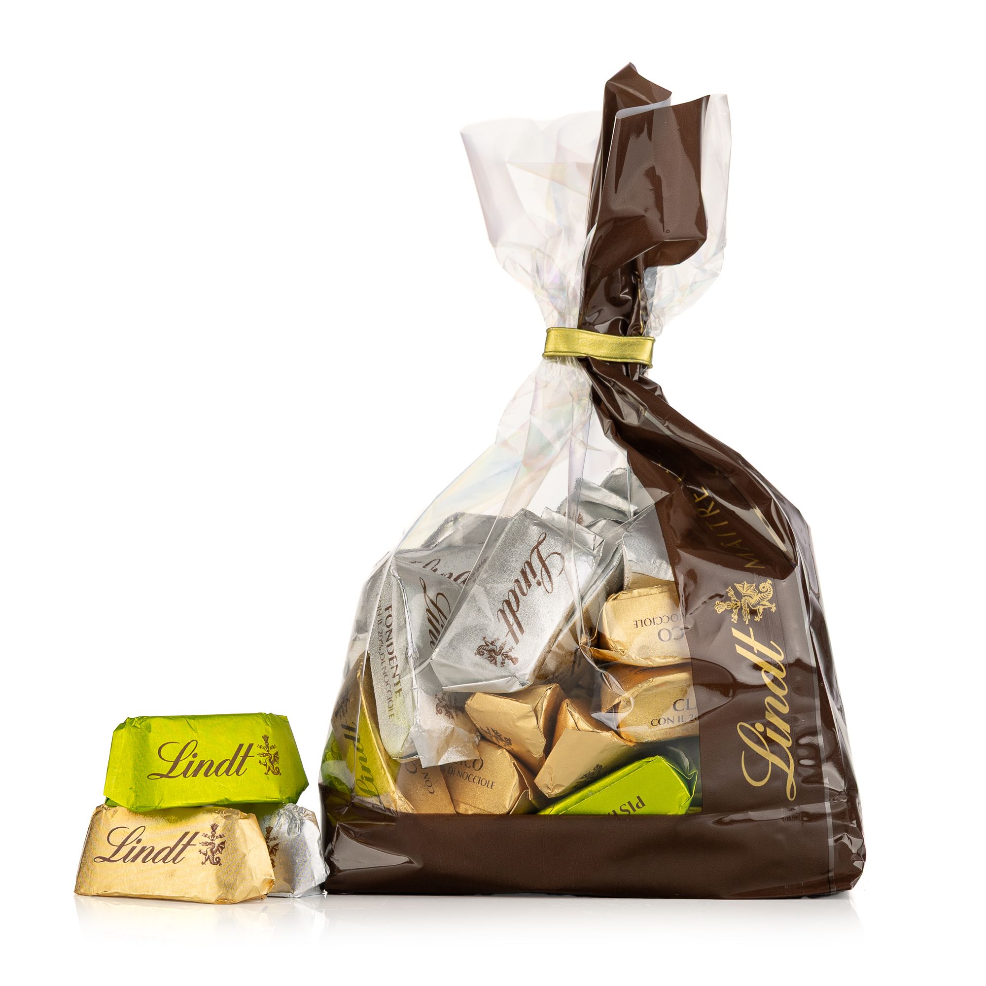 LINDT Giandujotto Matrix 3 versch. Sorten exklusiv bei QVC Inhalt 453g, 46 Stk.