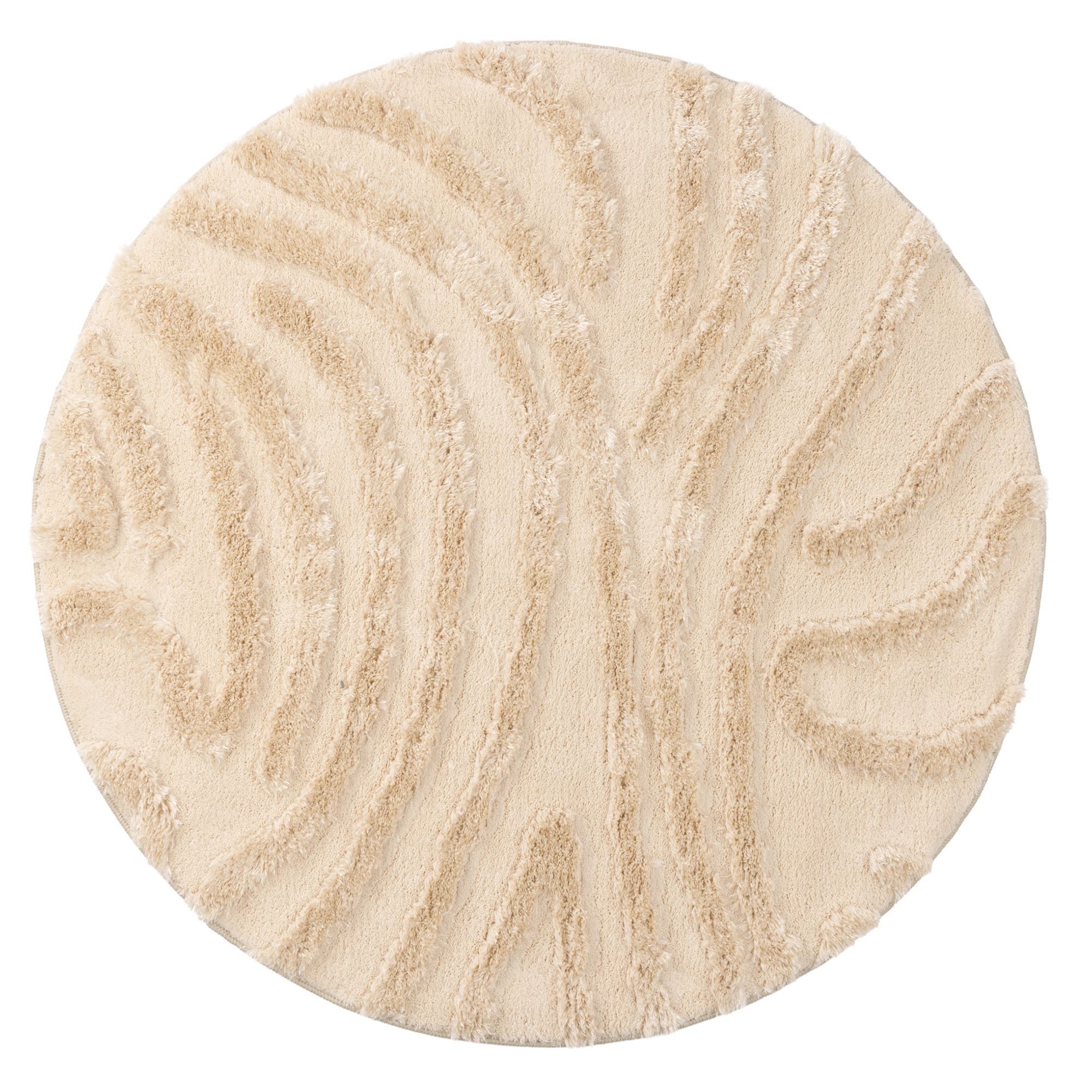 CASA FONDO Hochflor-Shaggy Teppich schimmernd HeiQ-Ausrüstung rund, Ø ca. 100cm