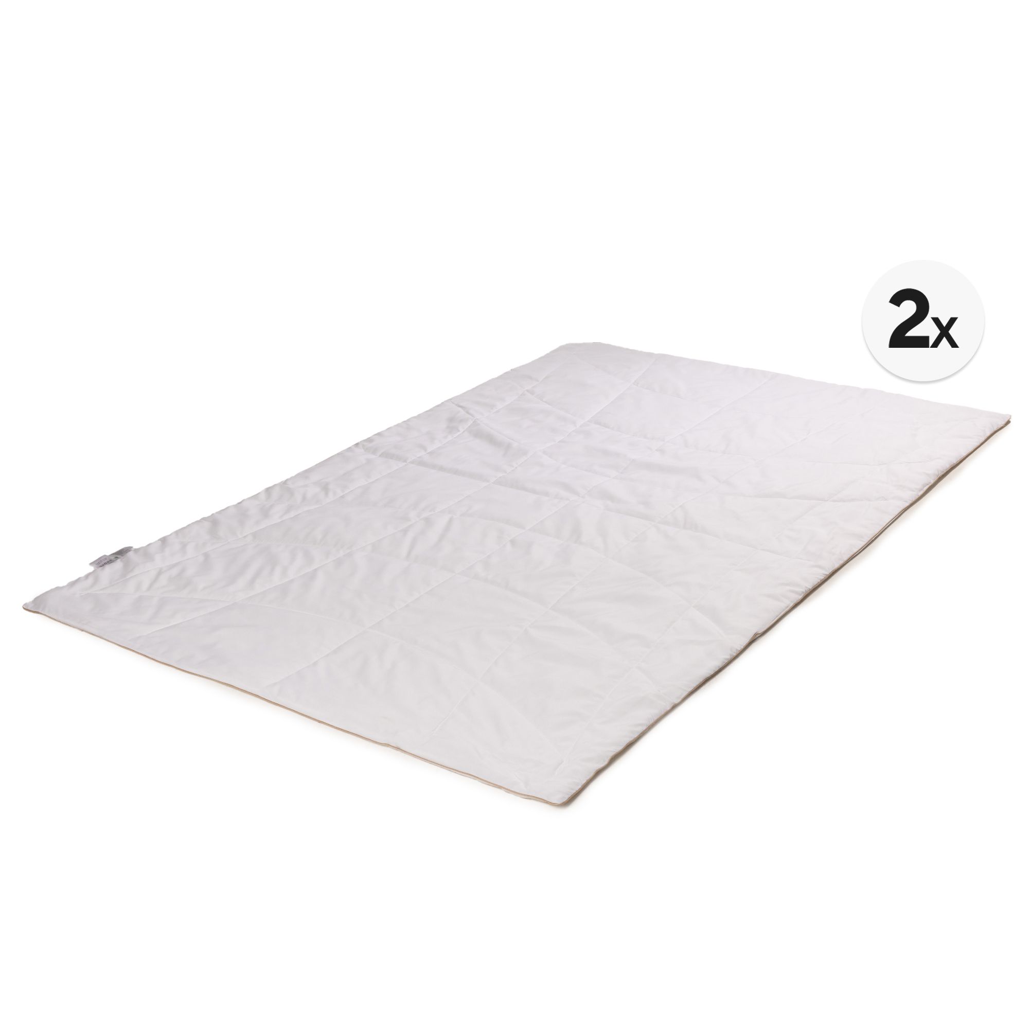 GOLDWOLKE 2 Sommerdecken ultra leicht Vliesfüllung f.Allergiker geeignet