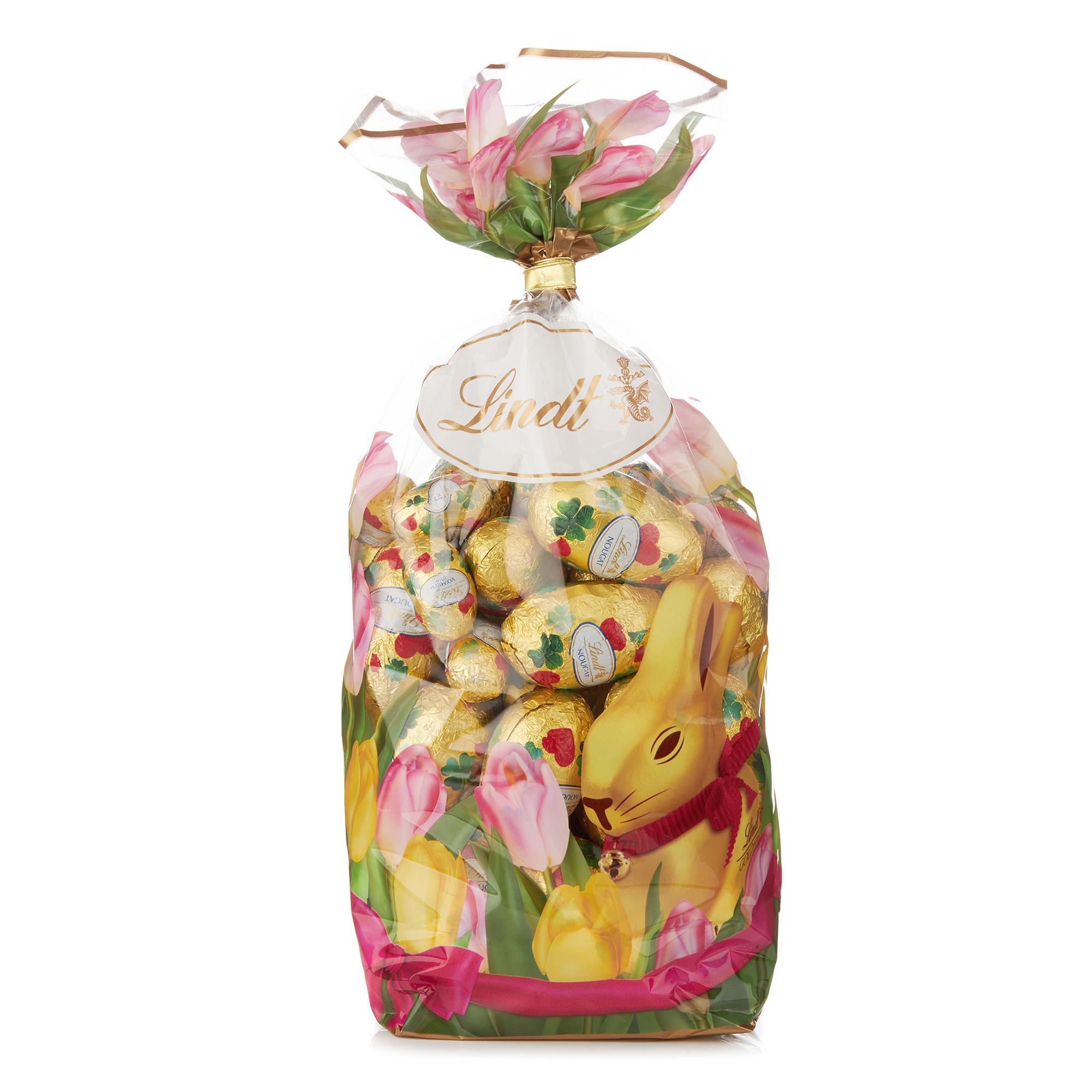 LINDT Glücksbringer Eier 2 versch. Sorten im Osterbeutel 54 Stück, Inhalt 710g