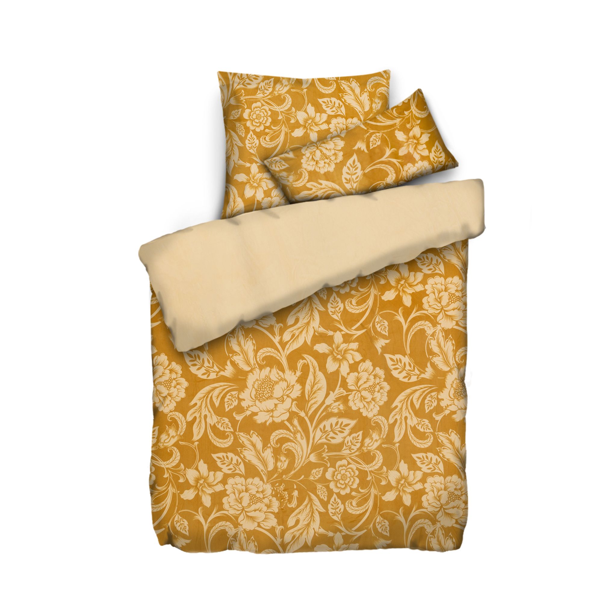 NICKYMOOD Wendebettwäsche florales Design Mikrofaser Nicky Einzelbett, 3tlg.