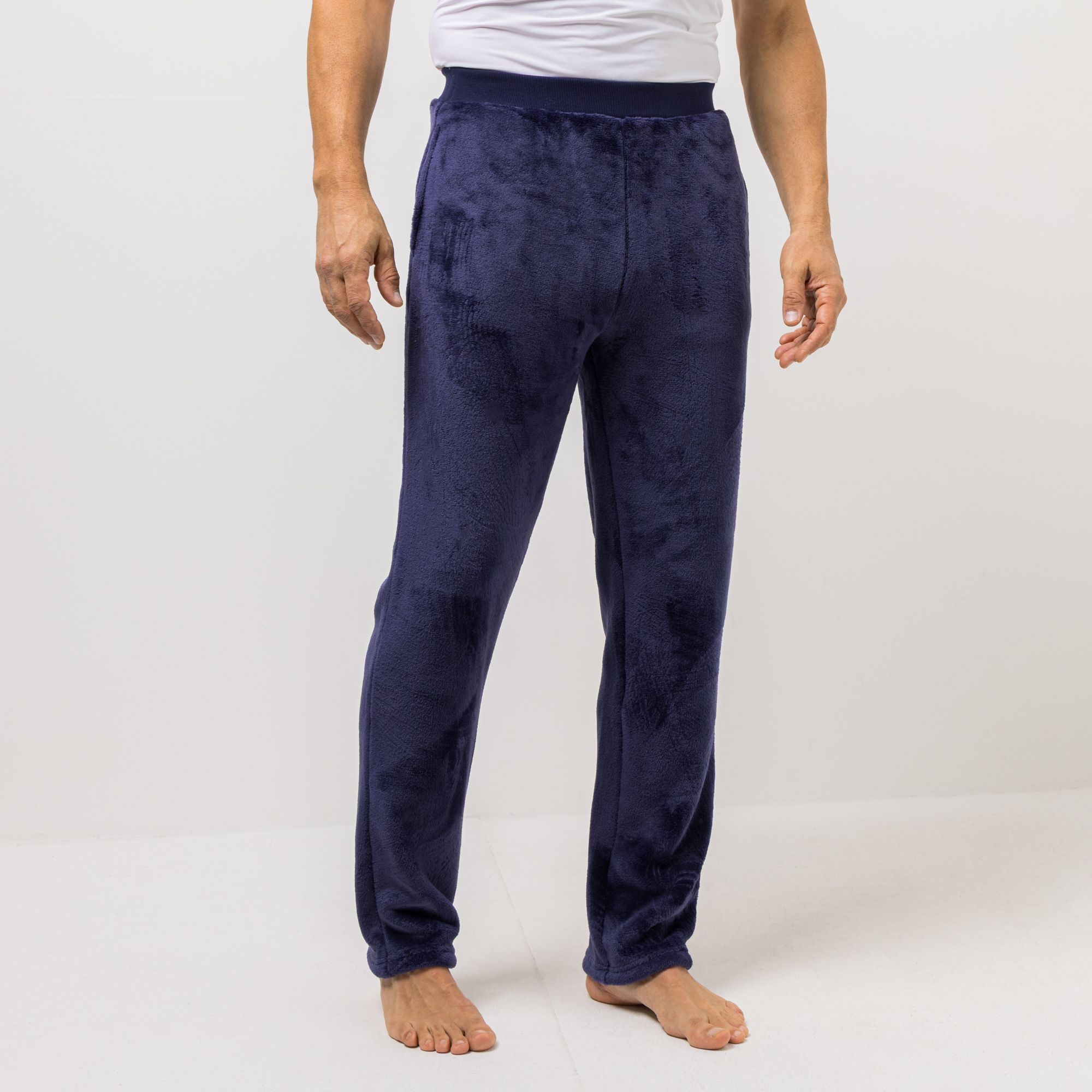 MONT CHALET Herren-Hose uni Mikrofaser Chinchilla Taschen