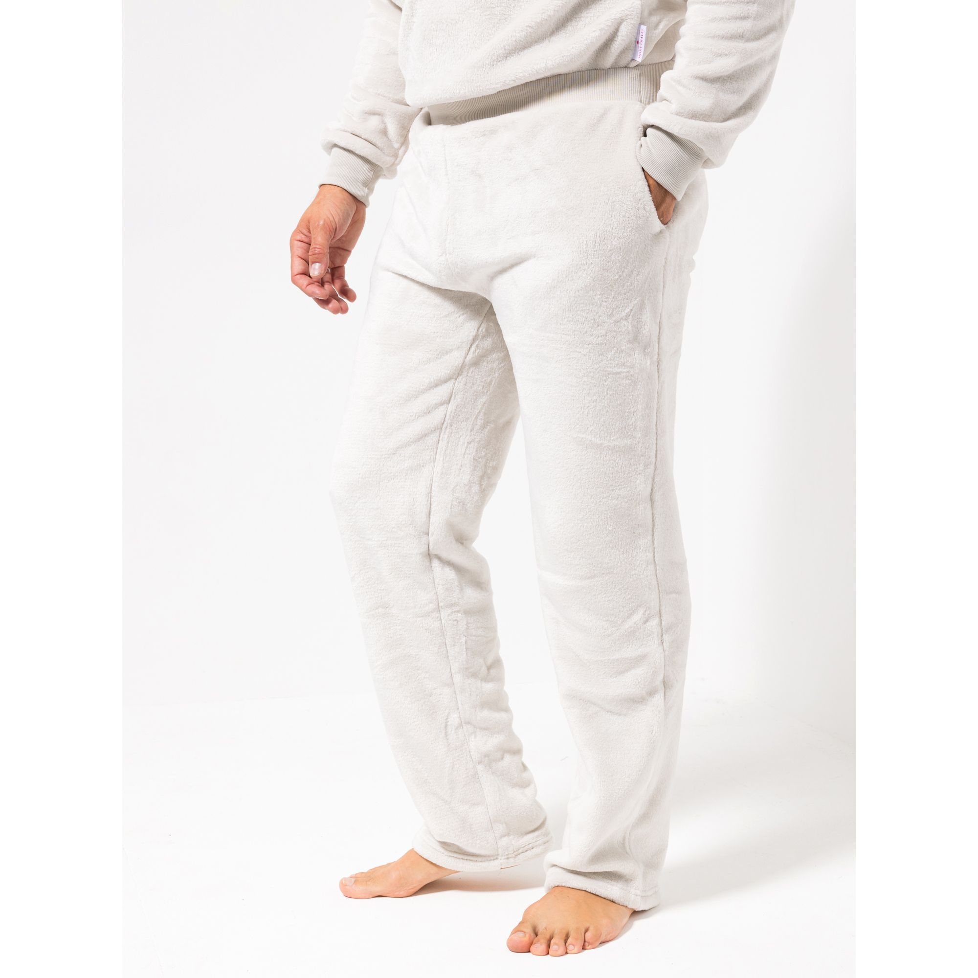 MONT CHALET Herren-Hose uni Mikrofaser Chinchilla Taschen