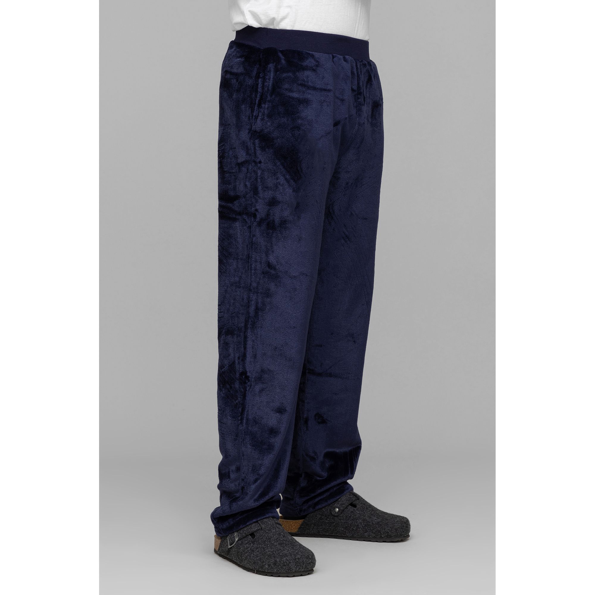 MONT CHALET Herren-Hose uni Mikrofaser Chinchilla Taschen